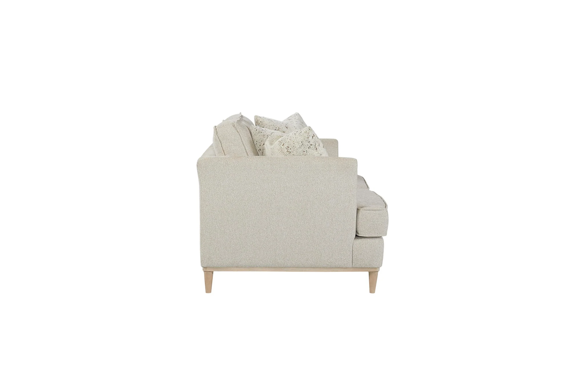 Citrus Heights - Loveseat With 2 Pillows - Pearl Silver - Image 3