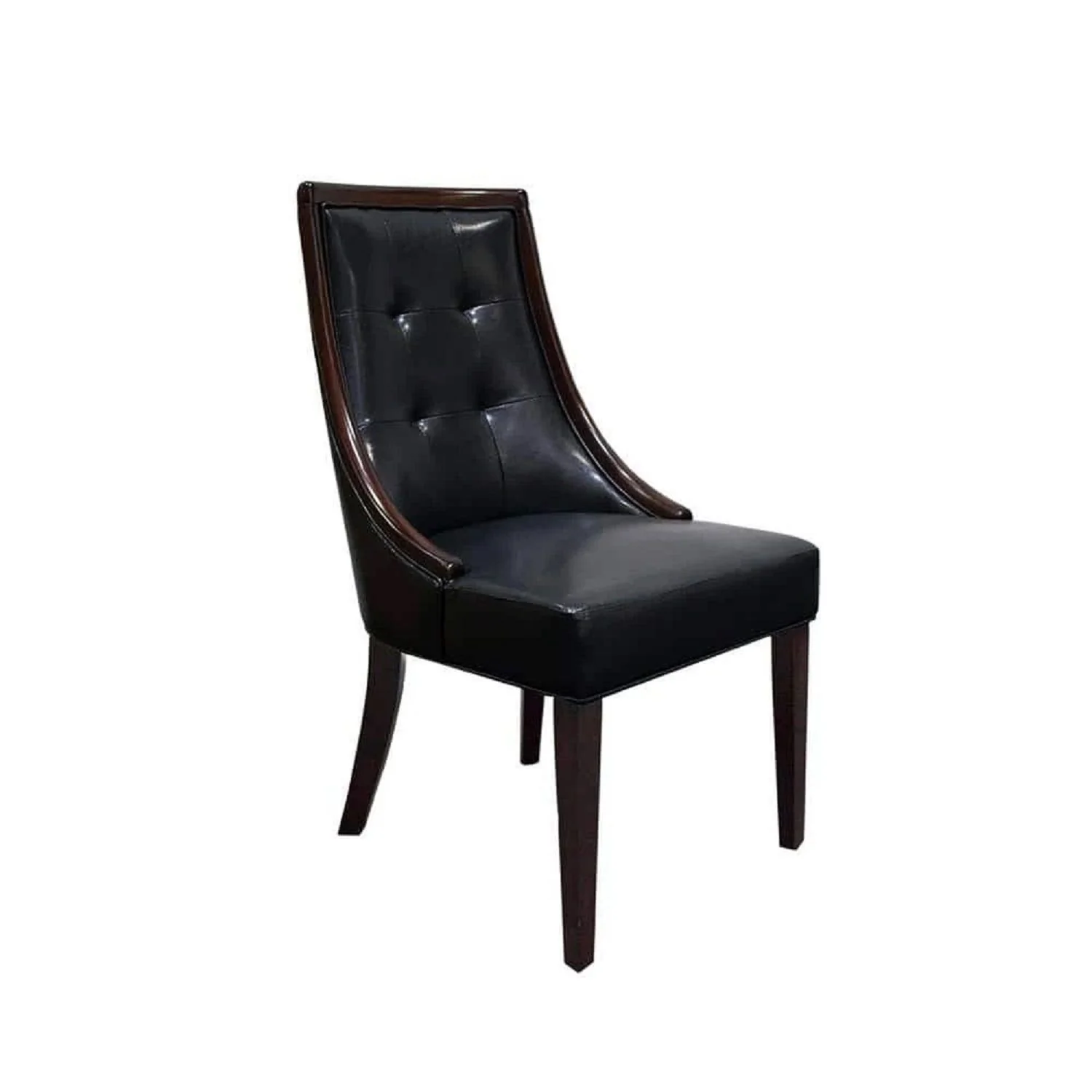 Clair - Tufted Dining Room Side Chair (Set of 2) - Dark Coffee / Black - Image 2