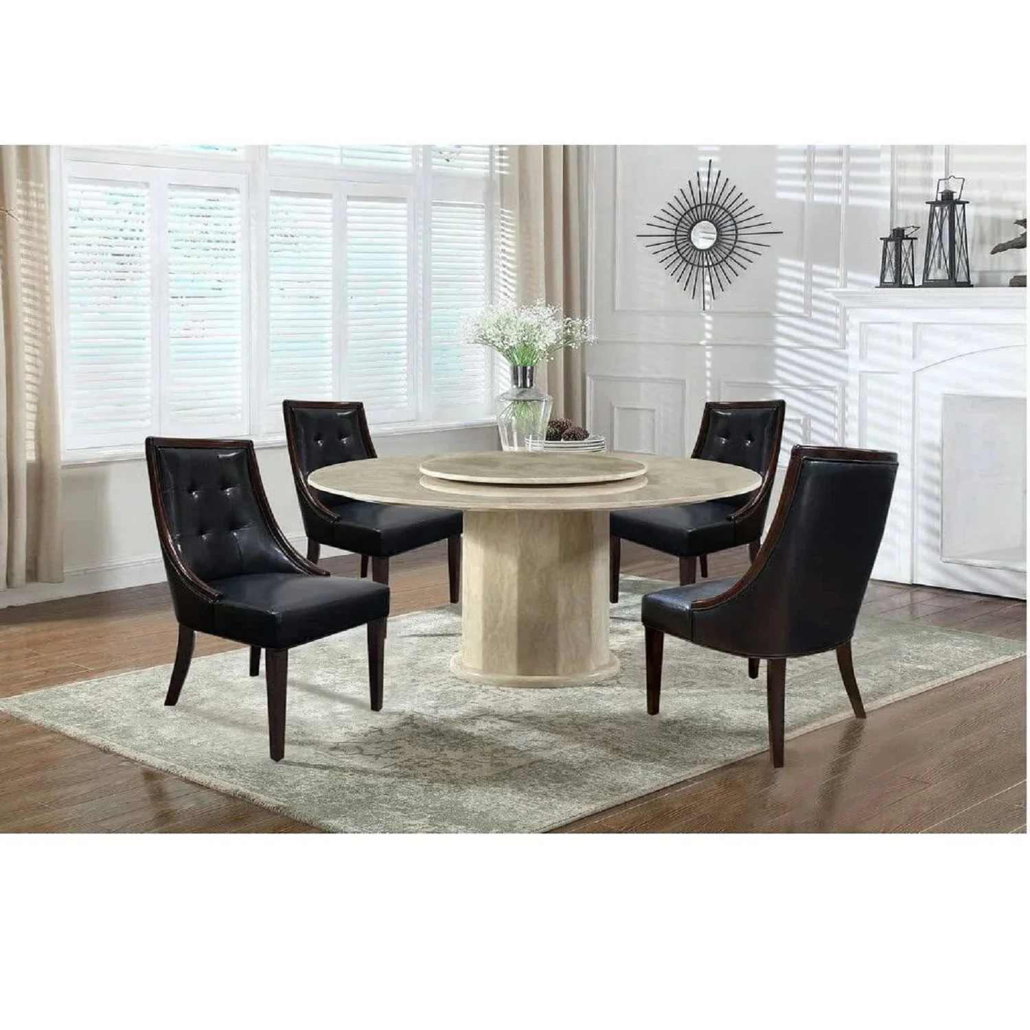 Clair - Tufted Dining Room Side Chair (Set of 2) - Dark Coffee / Black - Image 6