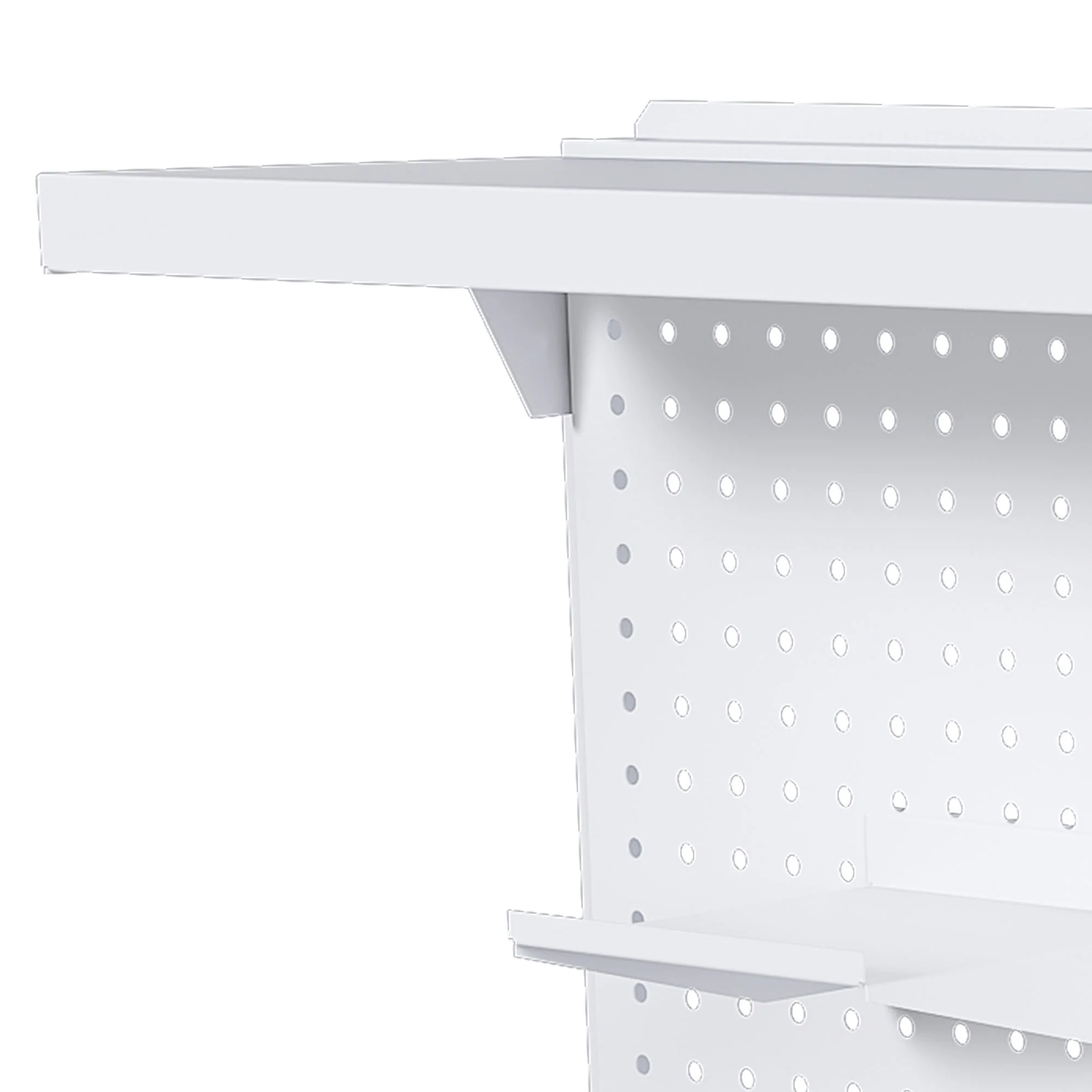 Clamp On Desk Pegboard With Single Monitor Stand - Image 20