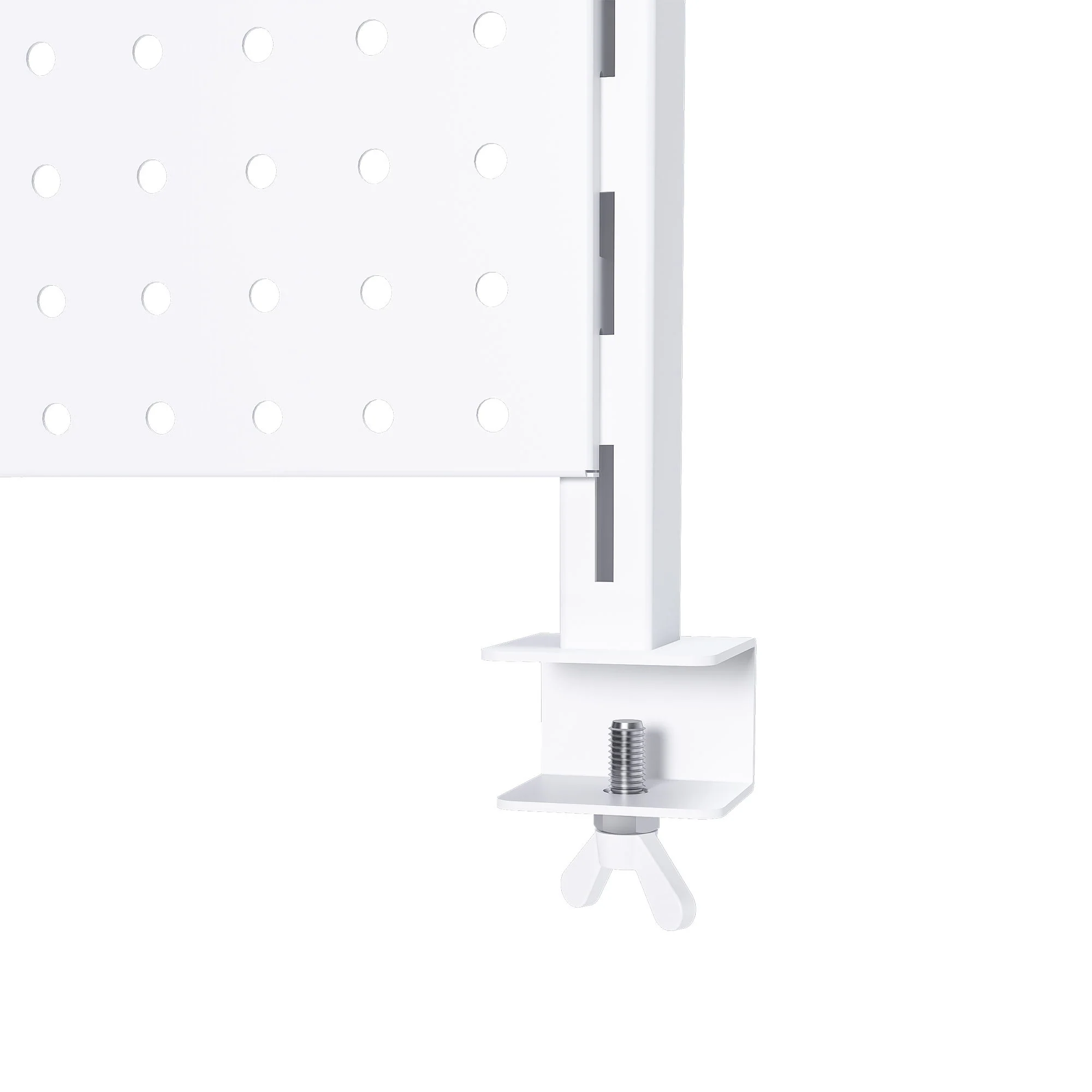 Clamp On Desk Pegboard With Single Monitor Stand - Image 9