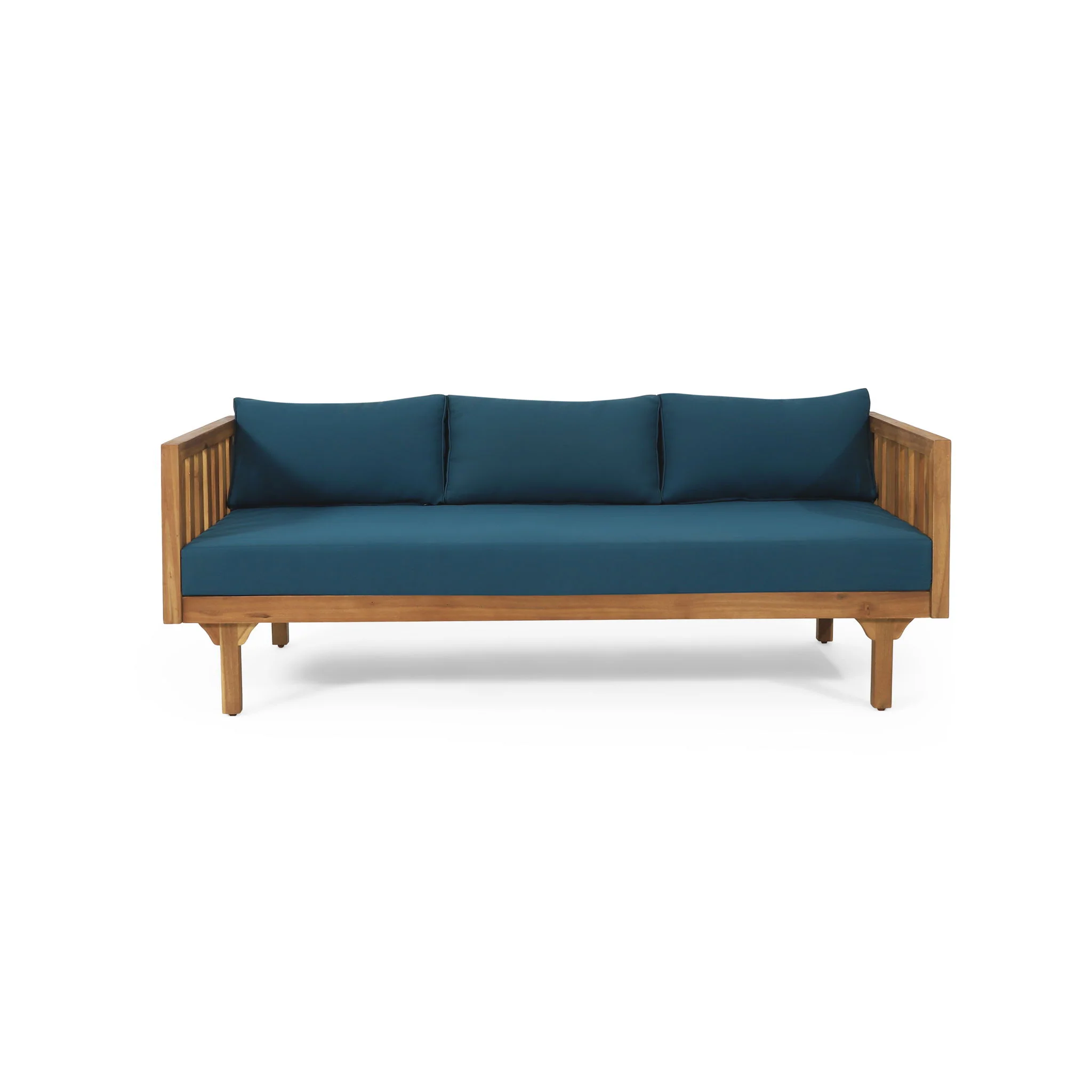 Claremont - 3 Seater Daybed Teak Acacia Wood Water Resistant Cushions - Image 5