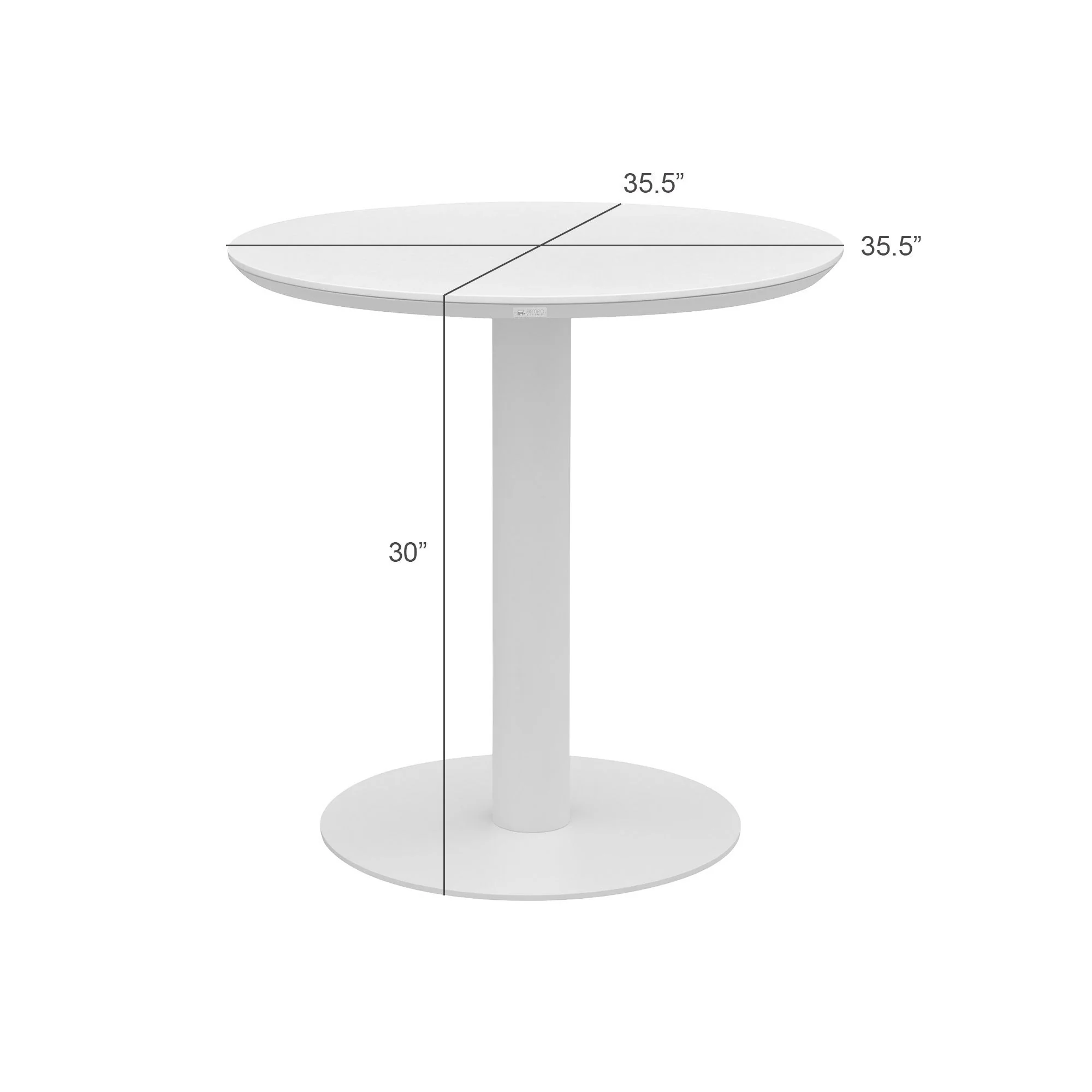 Clarke - Round Outdoor Bar Table - Black - Image 3