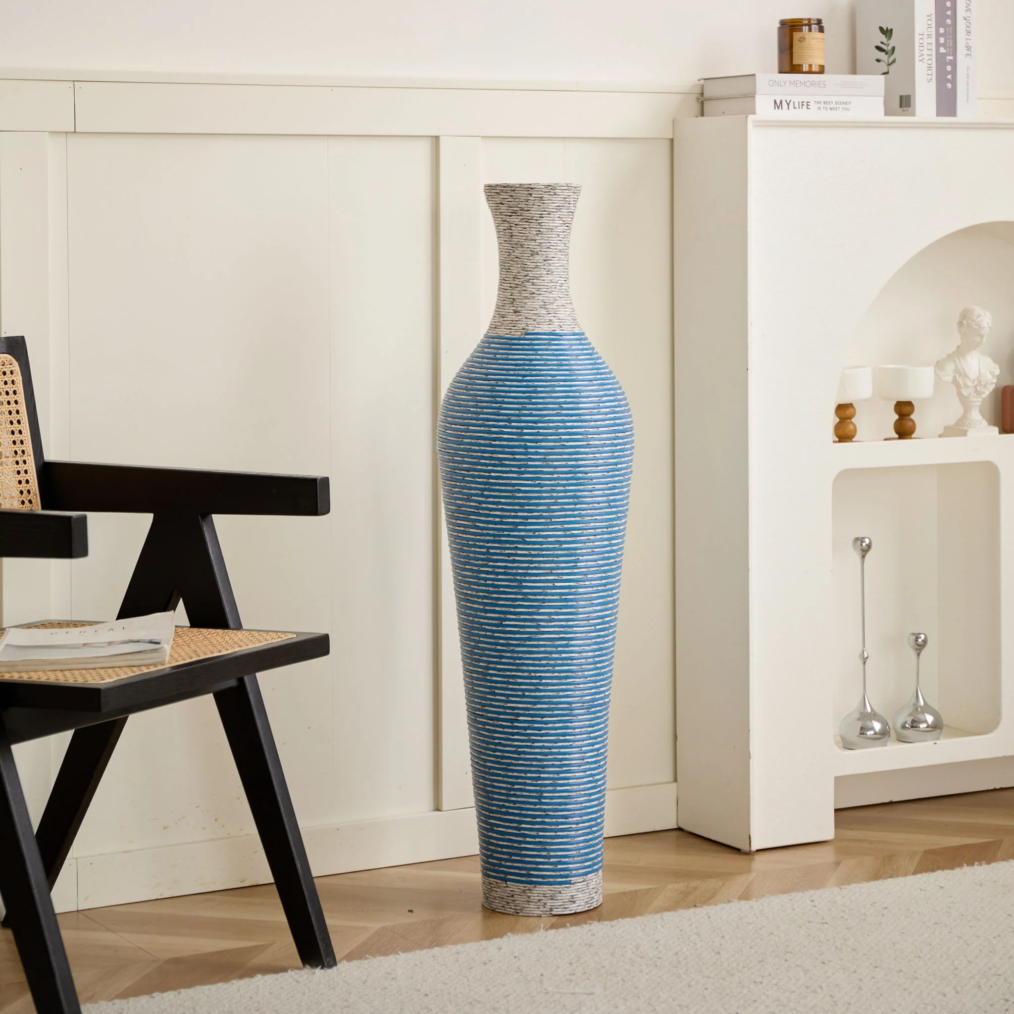 Classic And Neat Floor Vase, High Independent Flower Stand (Set of 3) - Image 20