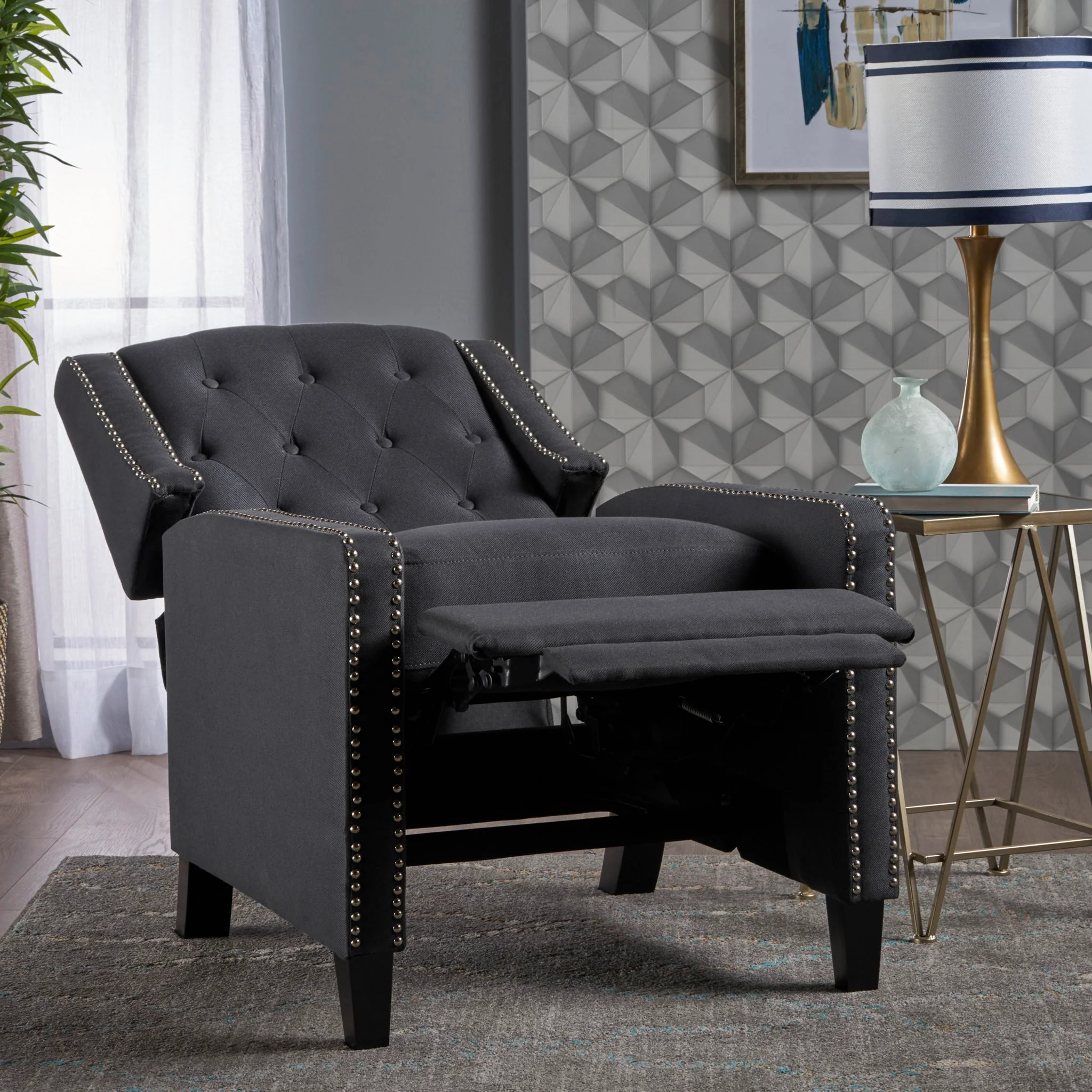 Classic Fabric Push Back Chair - Image 7