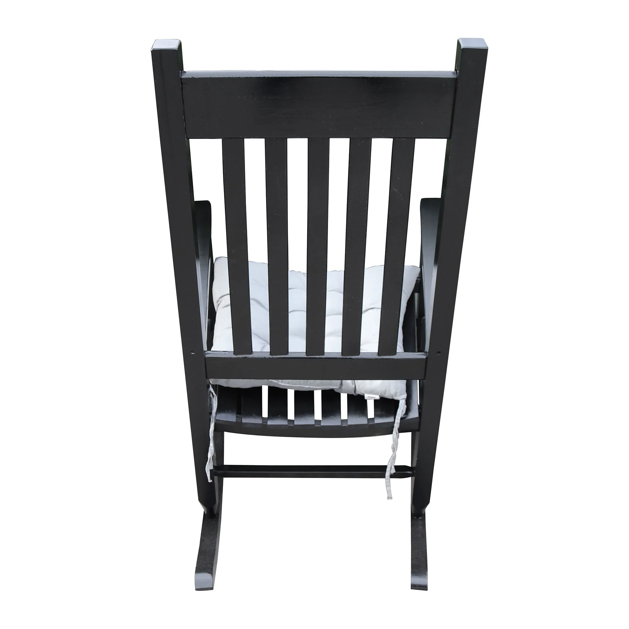 Classic Wooden Porch Rocker Chair Populus Wood Comfortable Design - Image 3