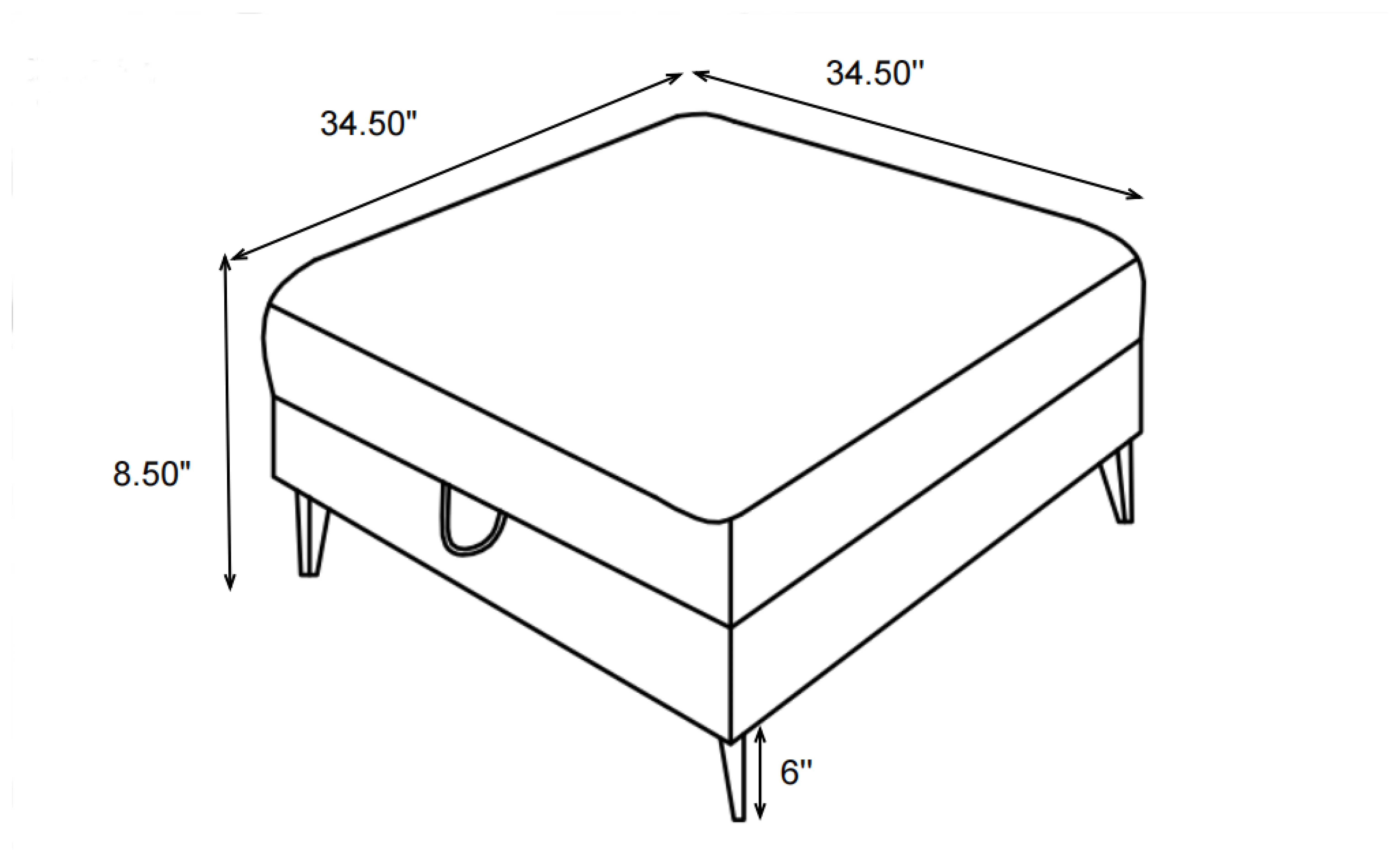 Clint Square Upholstered Tufted Storage Ottoman Aloe - Image 6