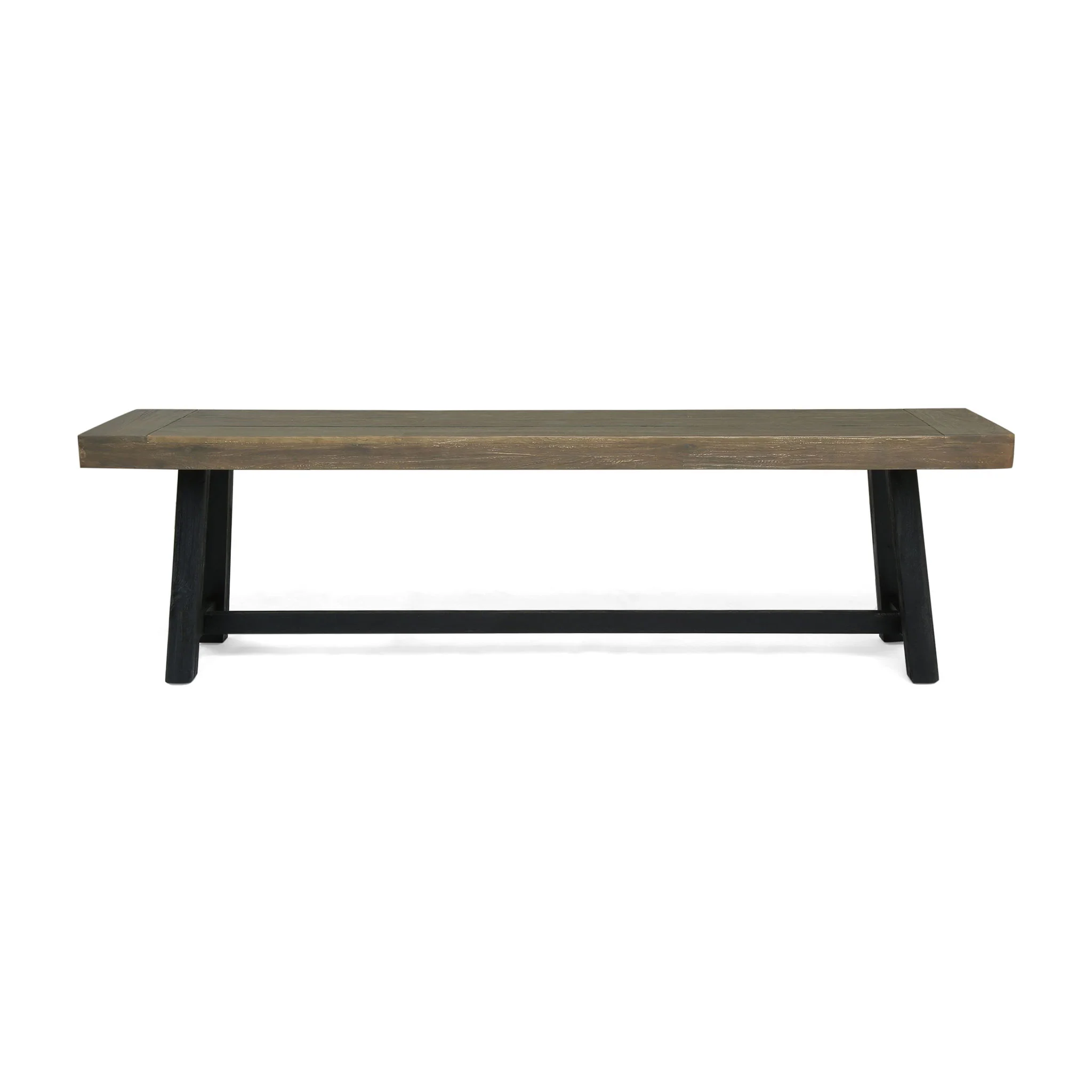 Cloud - Outdoor Bench With Acacia Wood Frame And Slat Panel Design - Image 11