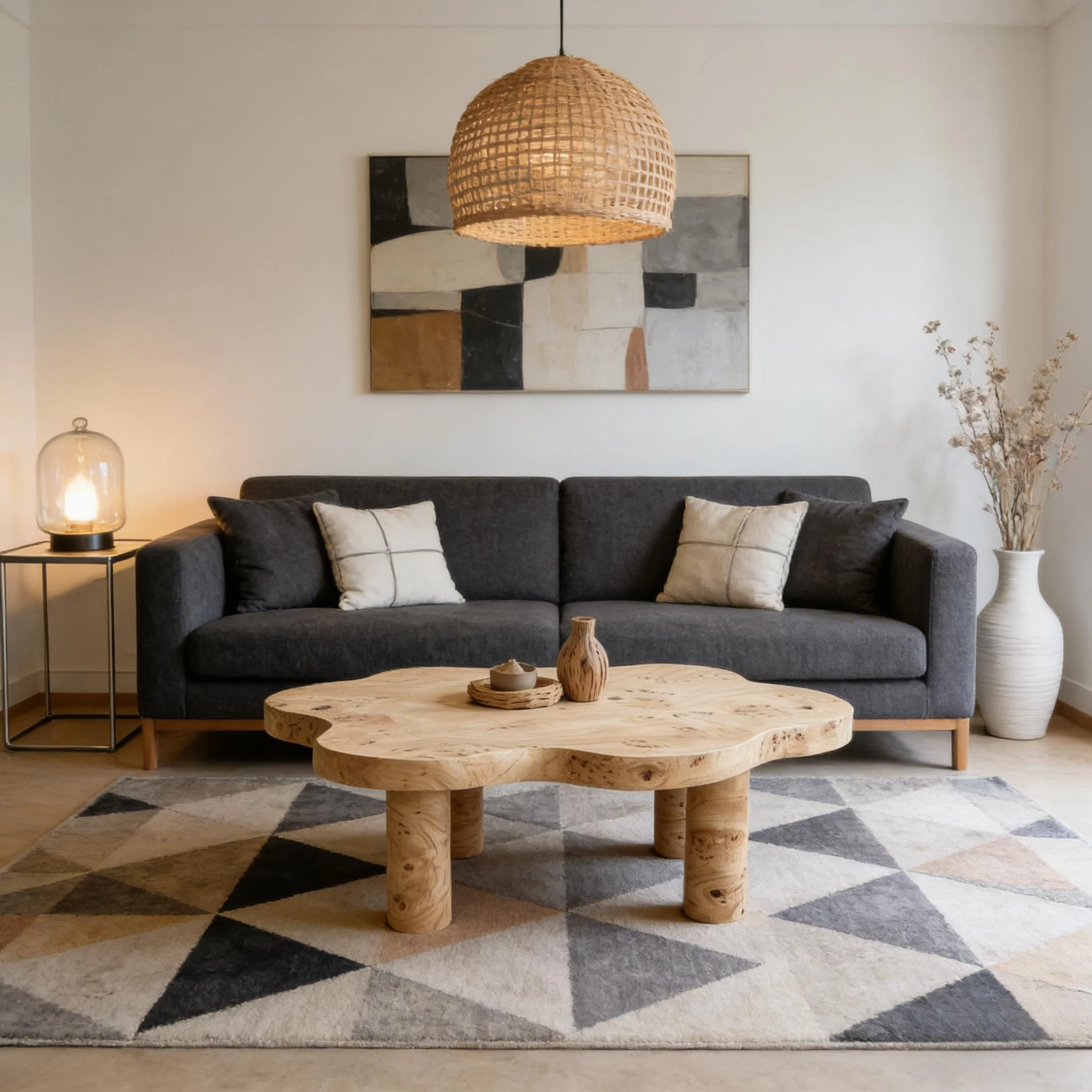 Cloud Shaped Coffee Table With 4 Round Legs - Image 20