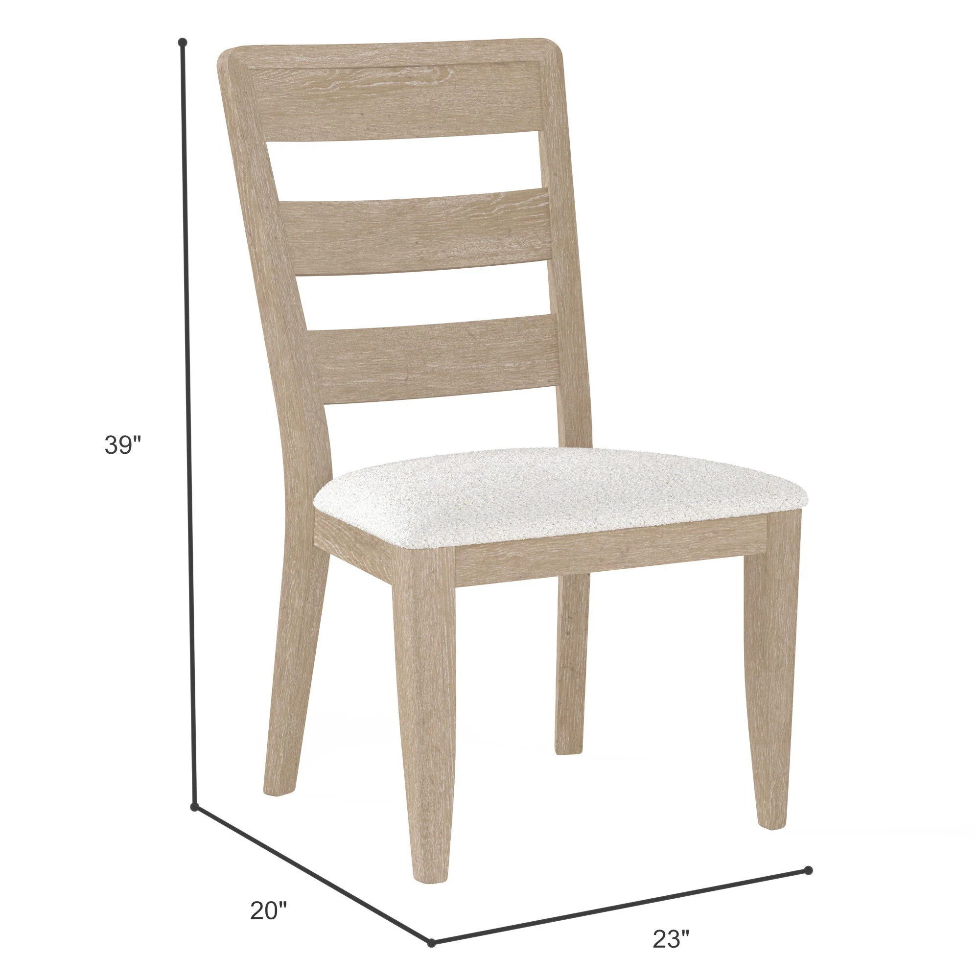 Upholstered Dining Chair (Set of 2) - Brown - Image 5