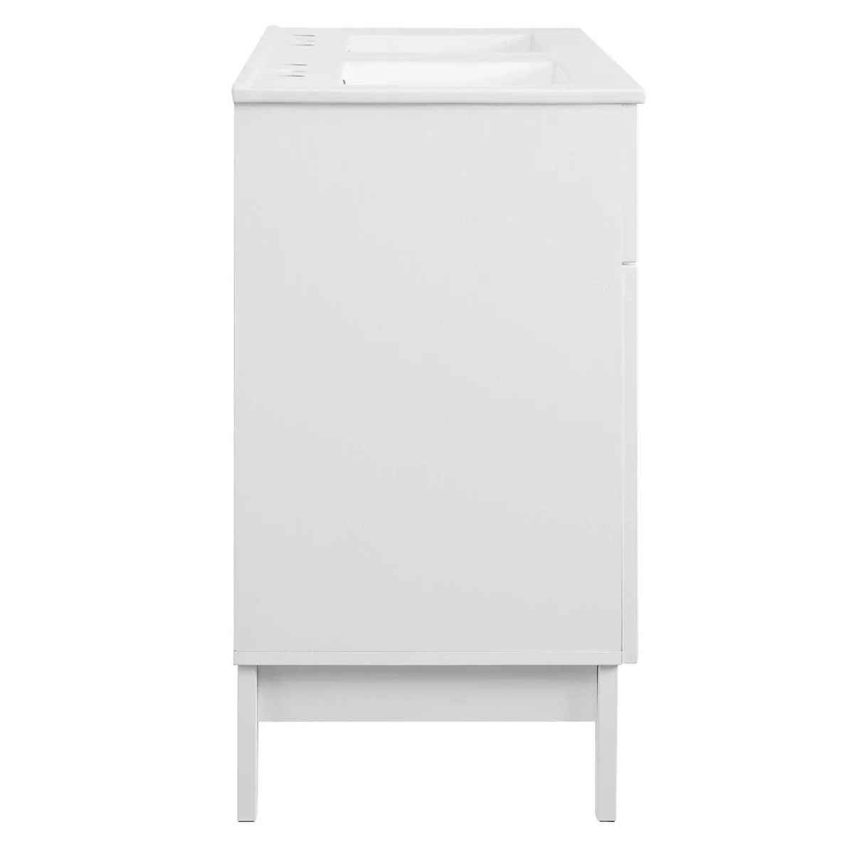 Coastal Bathroom Vanity with Ceramic Sink — Elegant coastal vanity for bathroom storage - Image 14