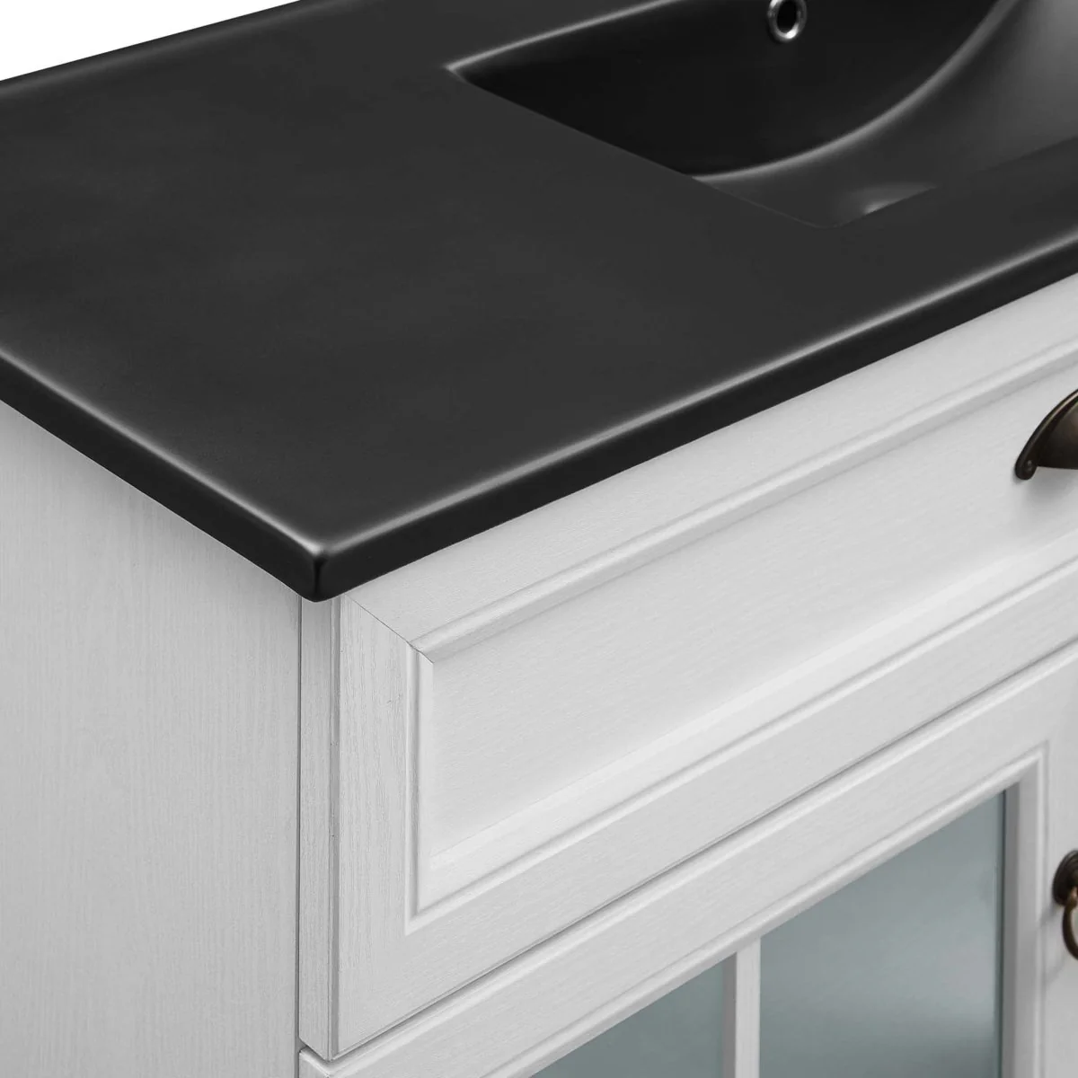 Coastal Bathroom Vanity with Ceramic Sink — Elegant coastal vanity for bathroom storage - Image 31