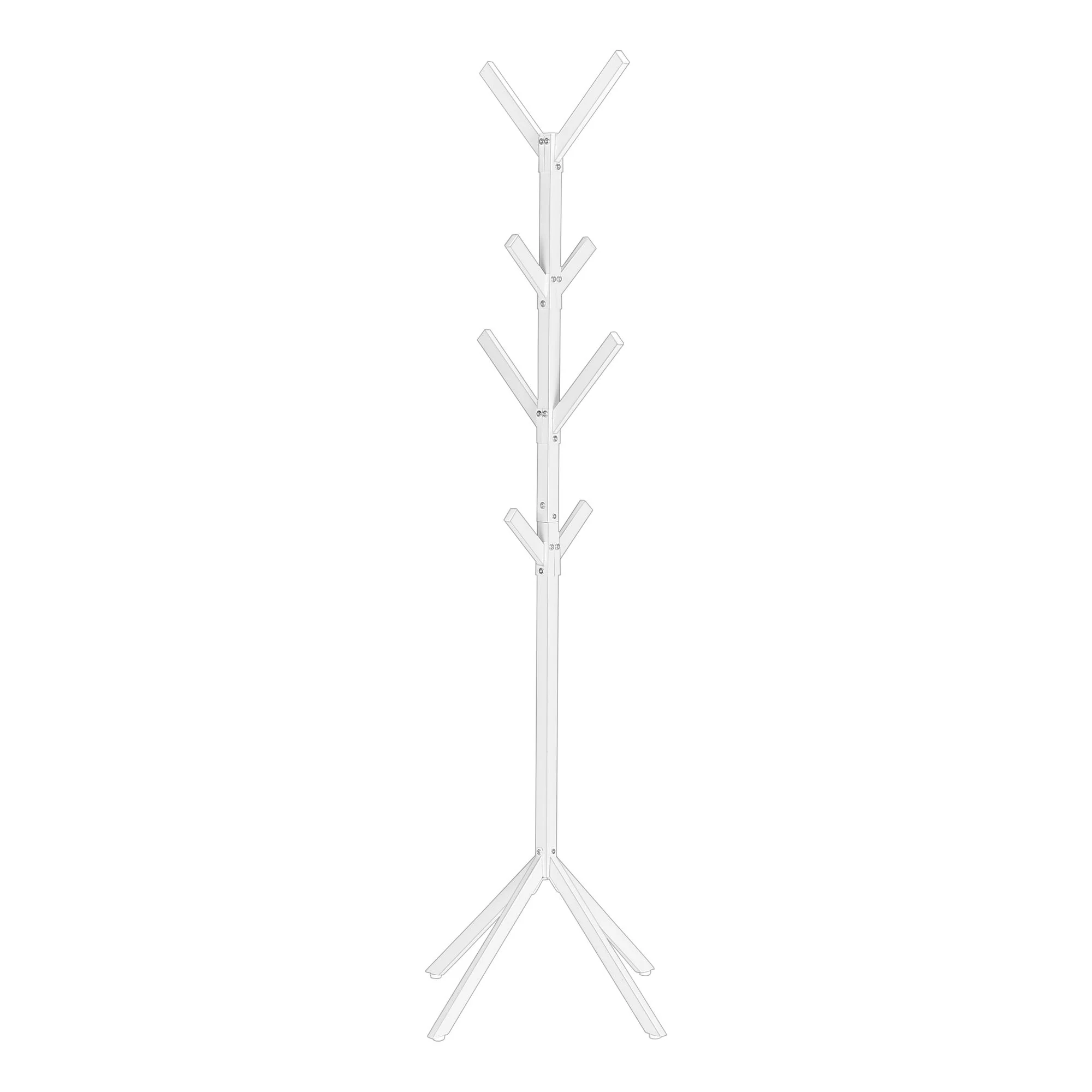 Coat Rack, Hall Tree, Free Standing, 8 Hooks, Entryway, Contemporary & Modern - Image 12