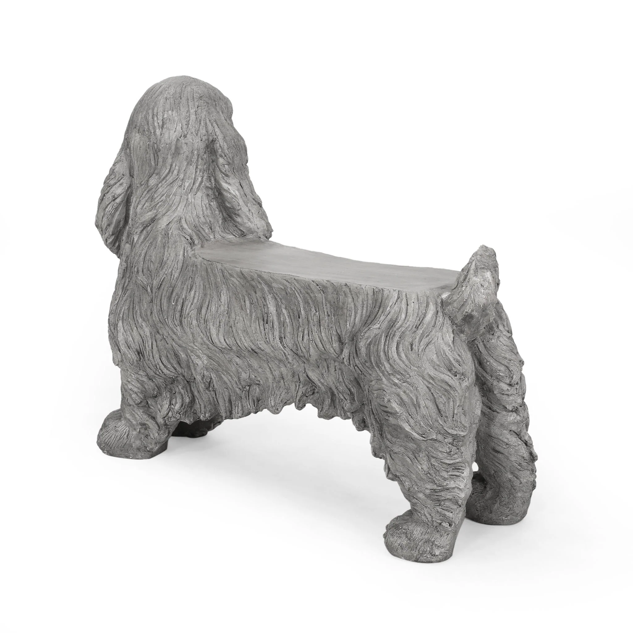Cocker Spaniel Dog Statue - Gray - Image 2