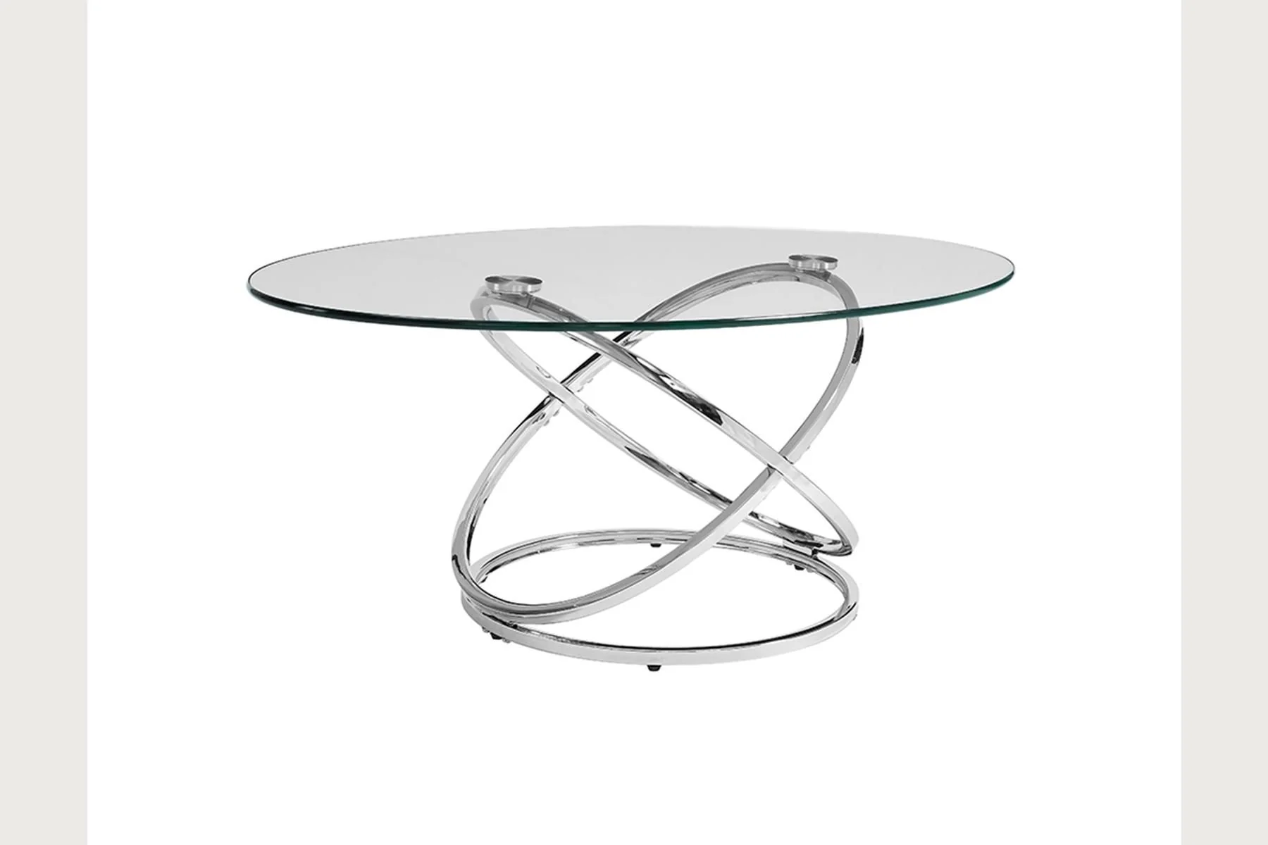 Cocktail Table Set - Chrome - Image 5
