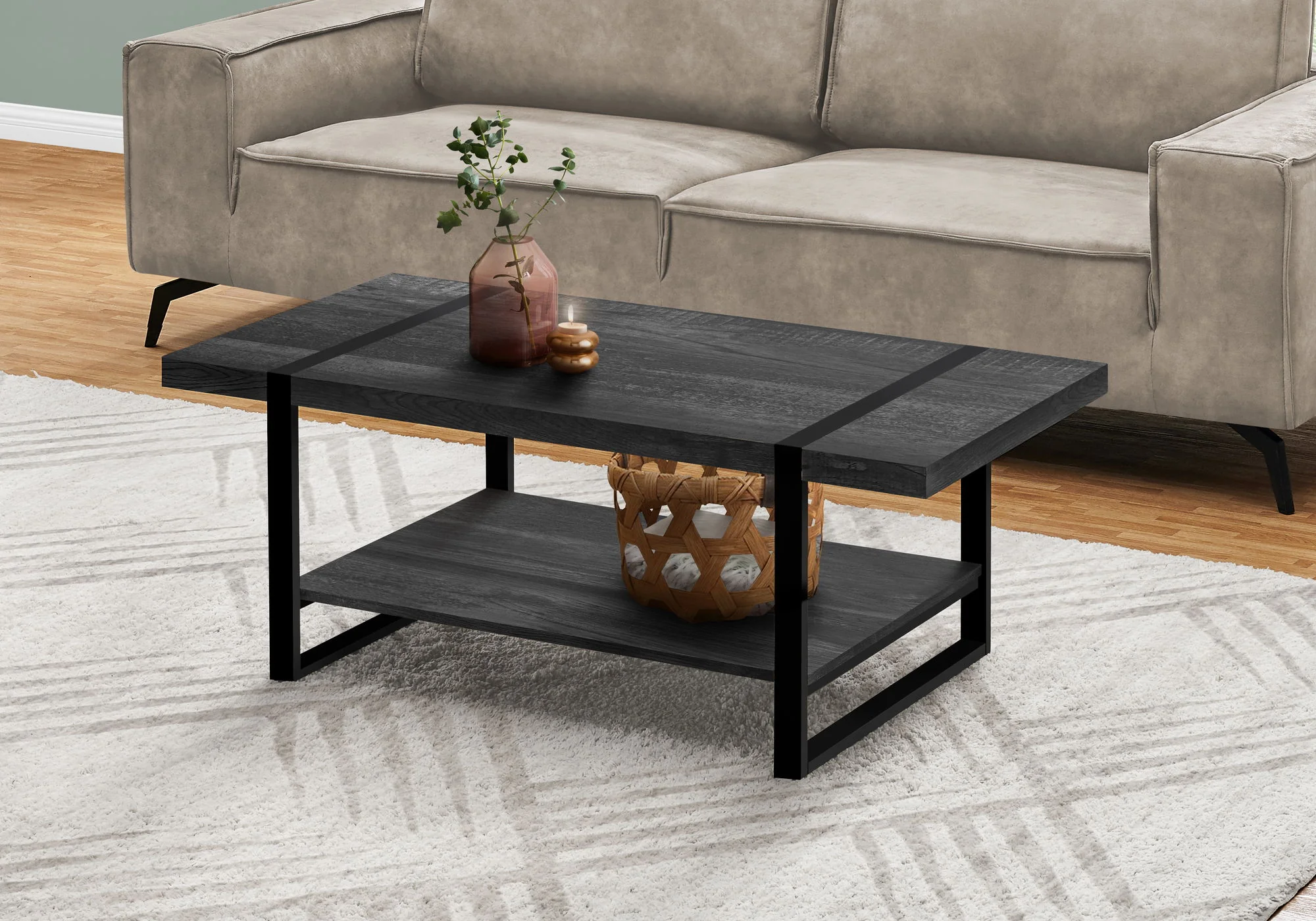 Coffee Table, Accent, Cocktail, Rectangular, Living Room, Contemporary, Modern - Image 12