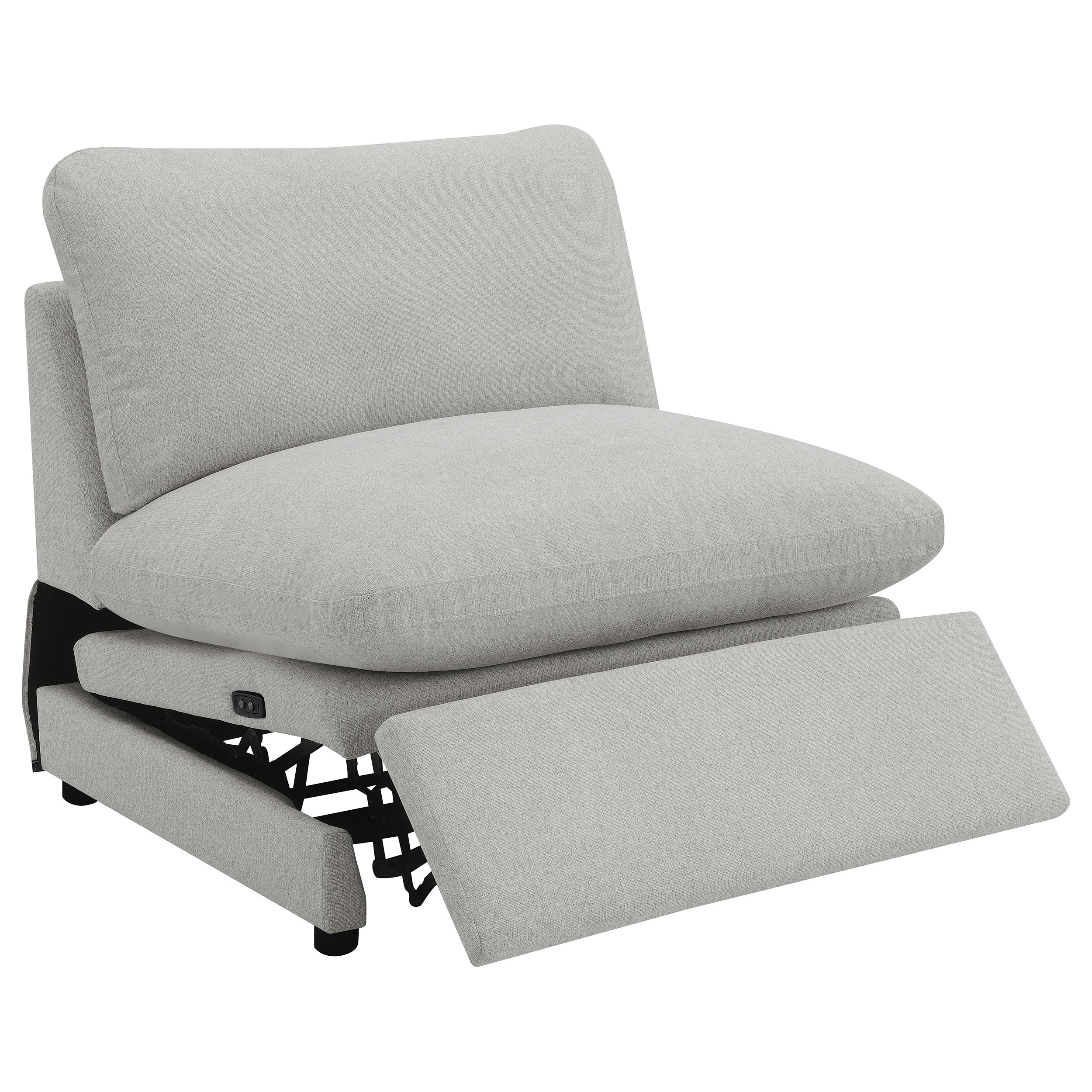 Collins 5-Piece Modular Power Reclining Sectional Grey - Image 9