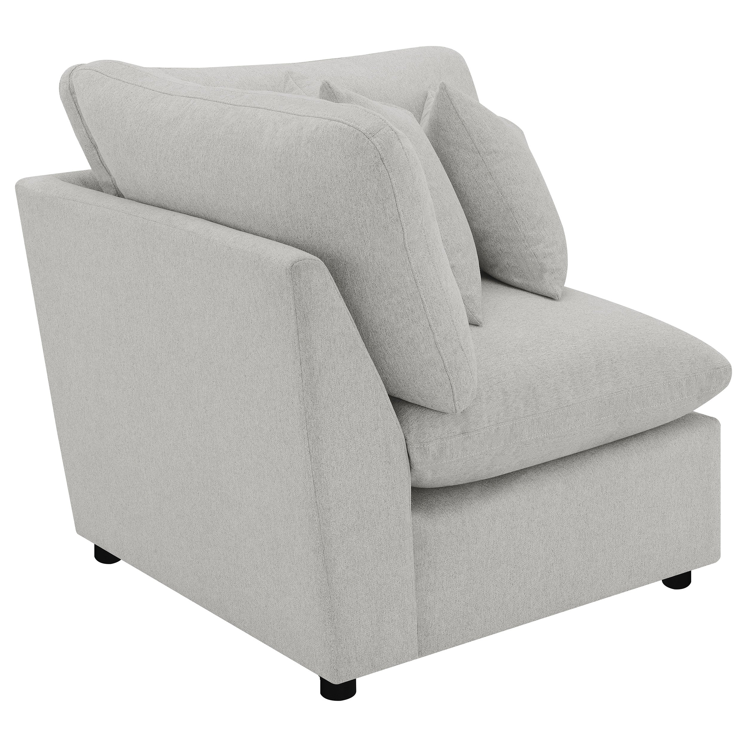Collins Modular Corner Chair Grey - Image 5