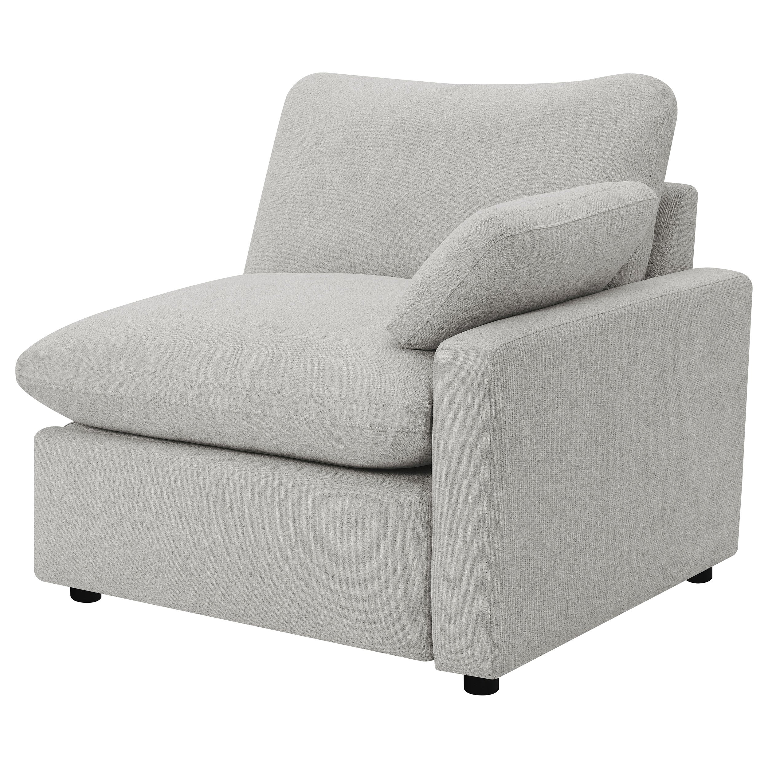 Collins Modular Power Loveseat in Grey - Image 6