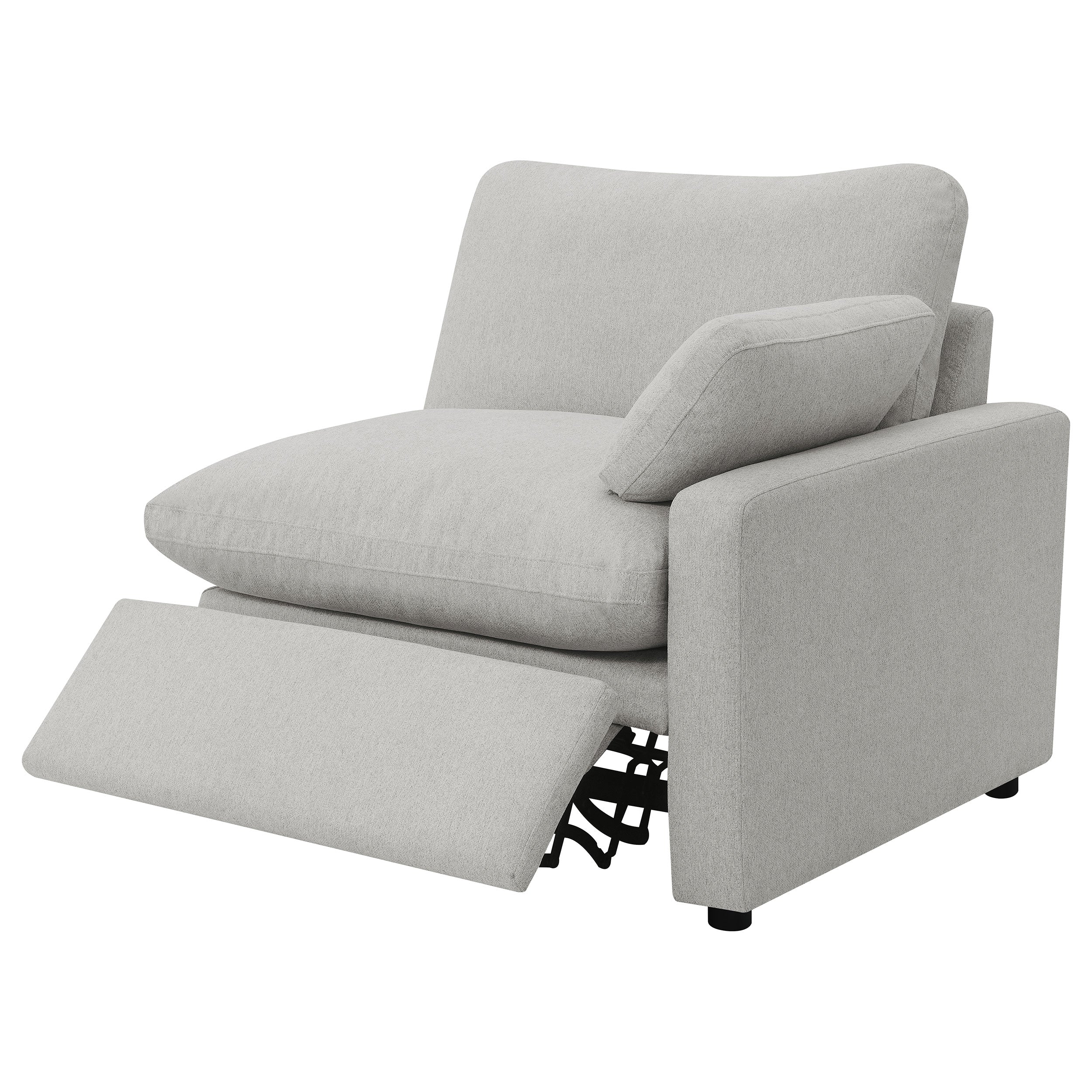 Collins Modular Power Loveseat in Grey - Image 7