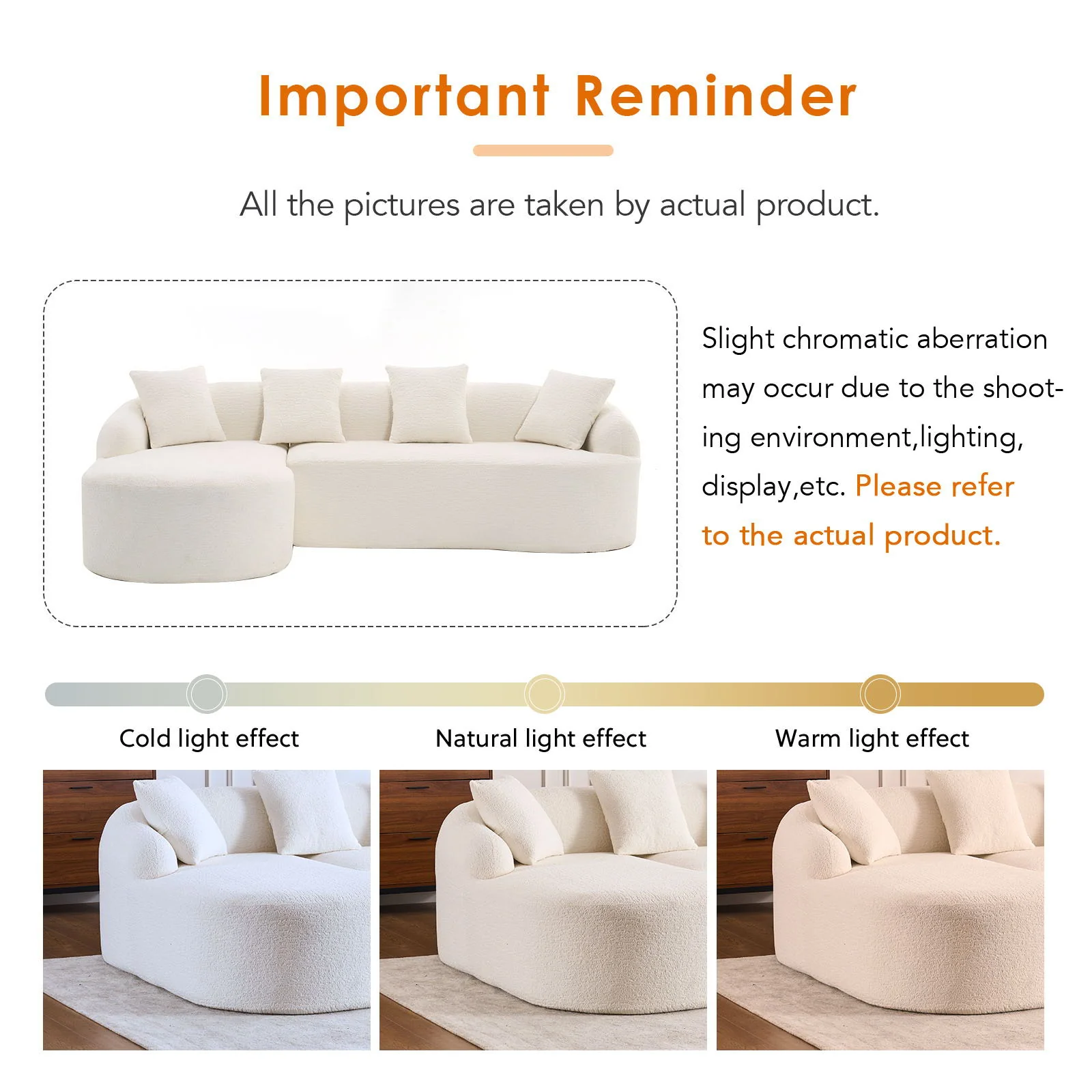 Combined Sofa With 4 Pillows - Image 19