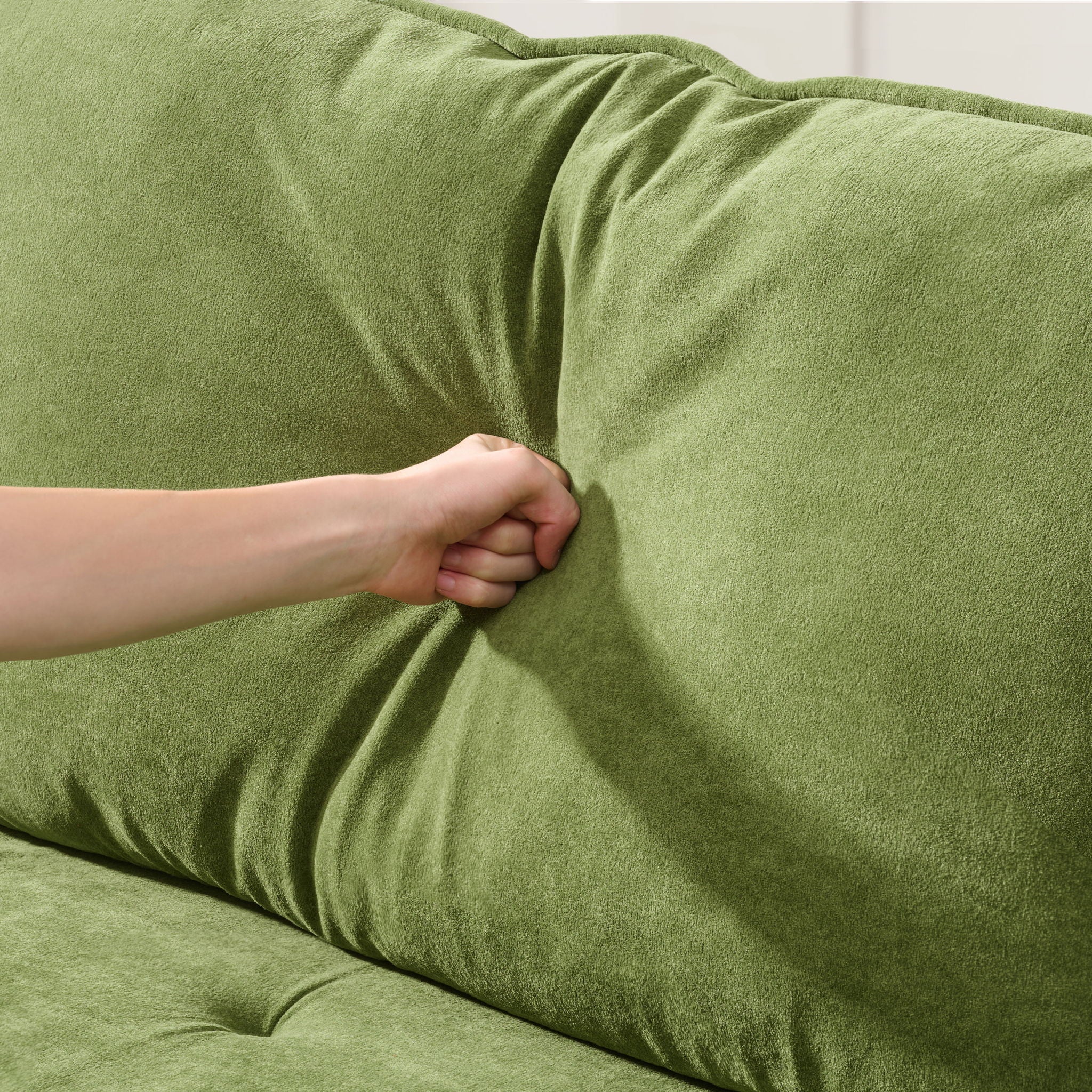 Comfortable Deep Seated Sofa With Pillows - Image 19