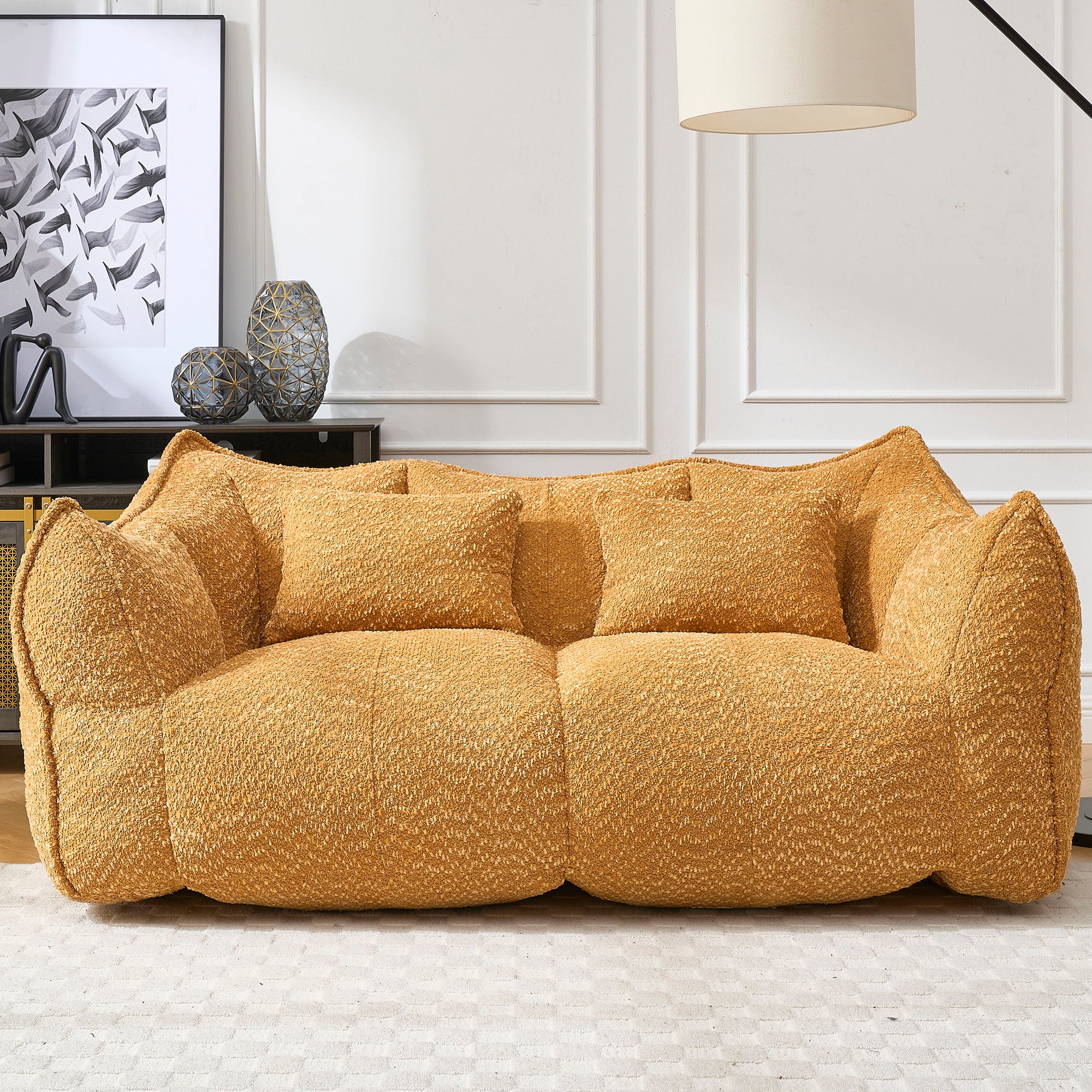 Comfortable Dual Beanbag Chair With High Resilience Foam Core For 2 People - Image 12