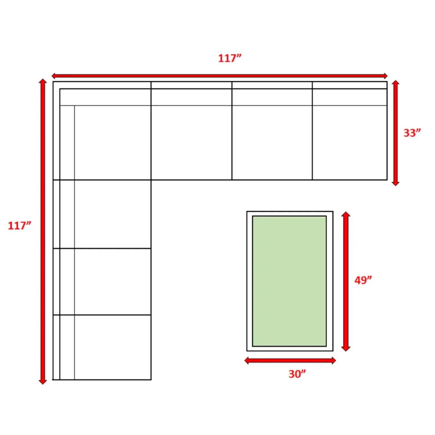 Comfortable Modern Patio Rattan Sectional Set With Cushions - Image 157