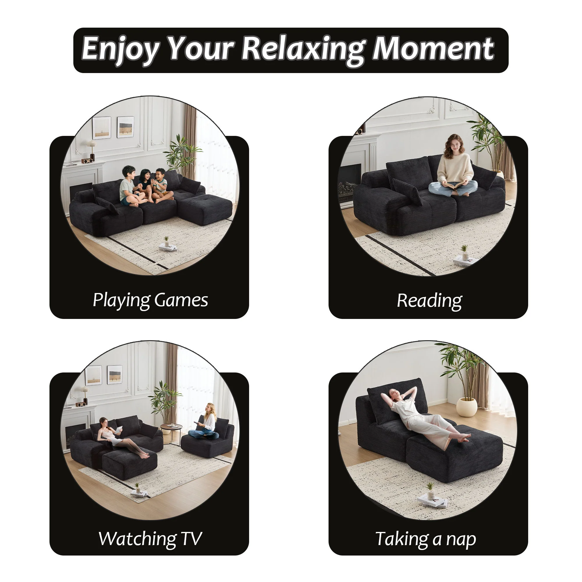 Compressed Sofa, Large Sectional Couches For Living Room - Image 5
