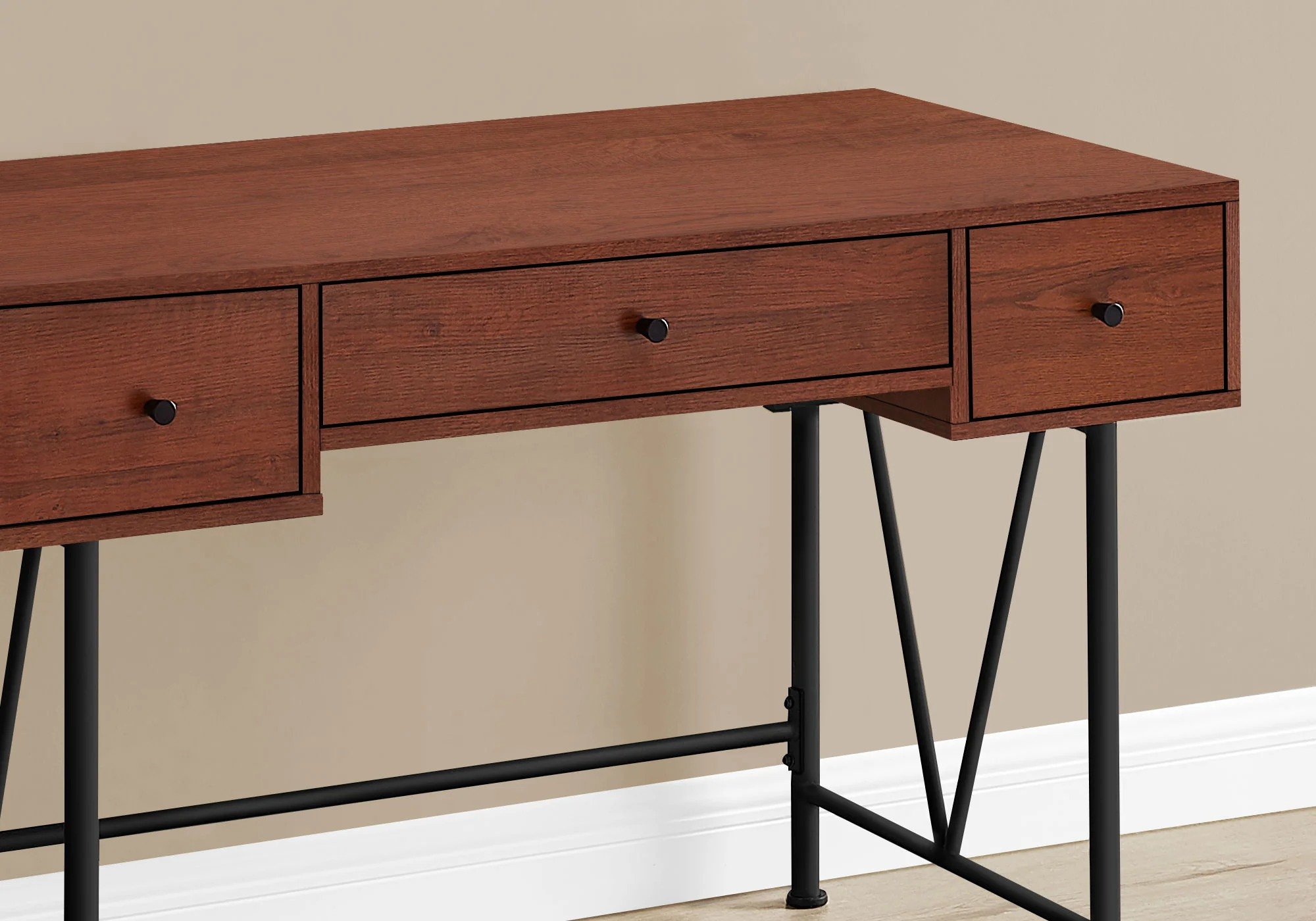 Computer Desk For Home Office, Stylish Design, Storage Drawers, Transitional - Image 5