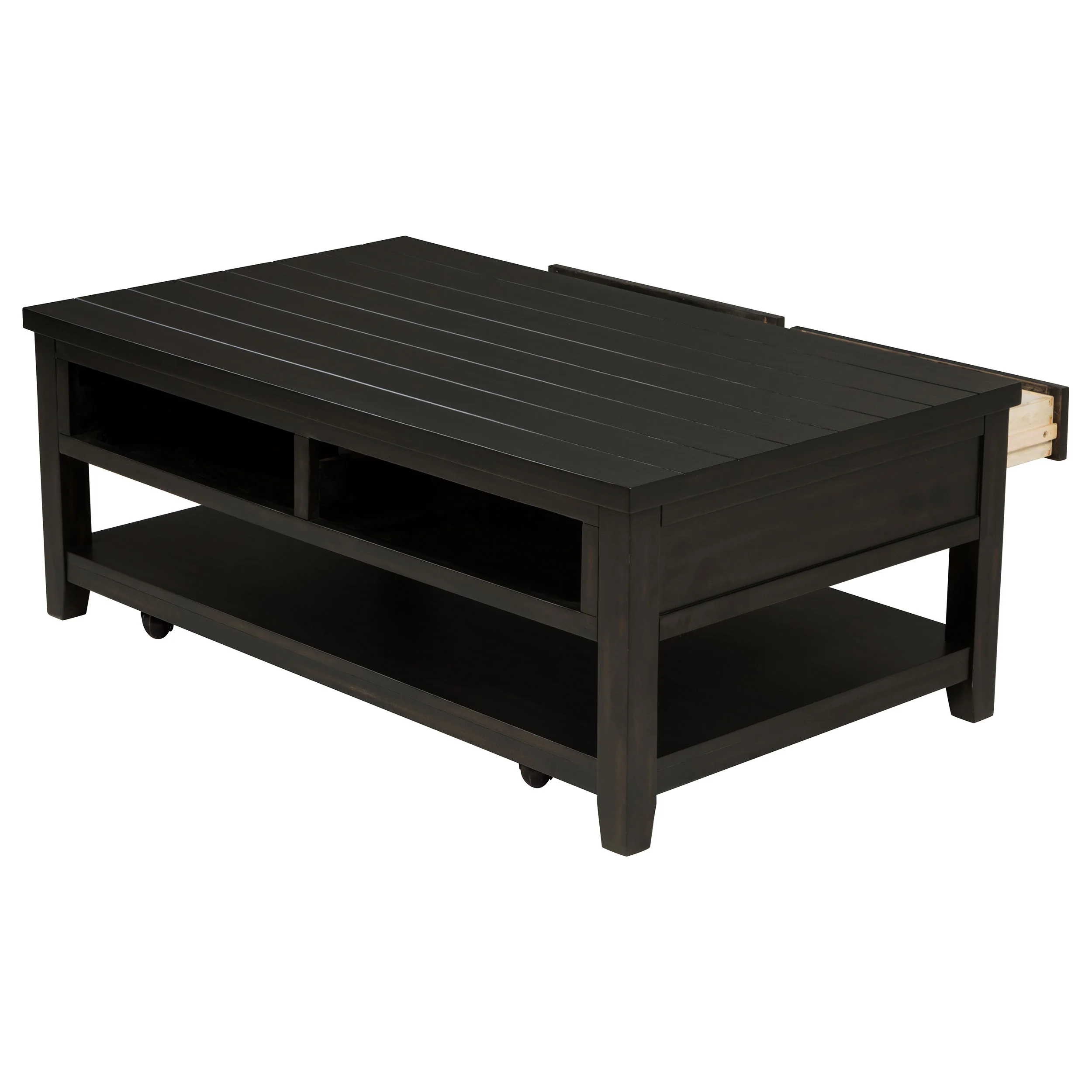 Concord 2-Drawer Coffee Table, Distressed Java - Image 9