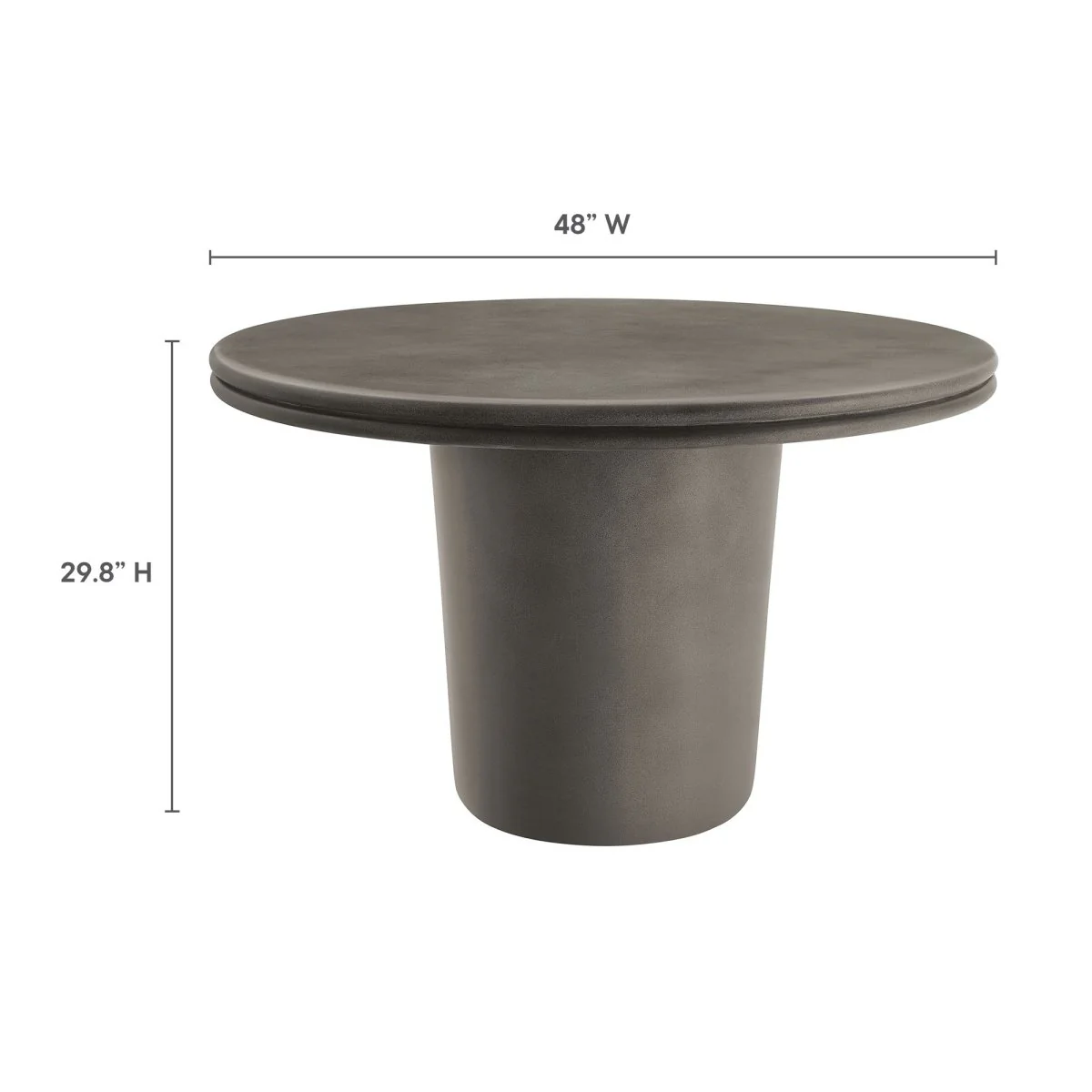5-Piece Concrete Indoor Outdoor Dining Table Set — Modern Patio and Indoor Dining Collection - Image 16