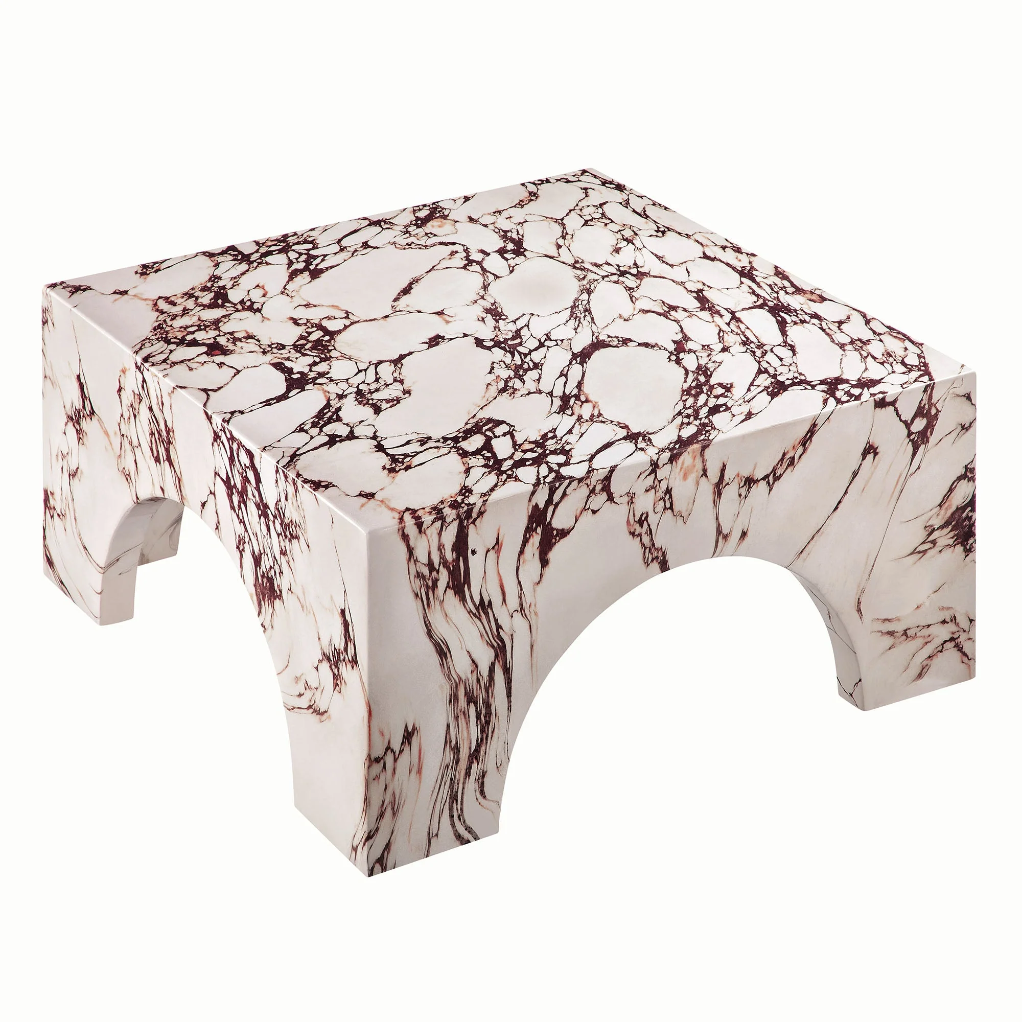 Concrete Indoor Outdoor Side and Coffee Table Collection — Arched & Round Styles - Image 57