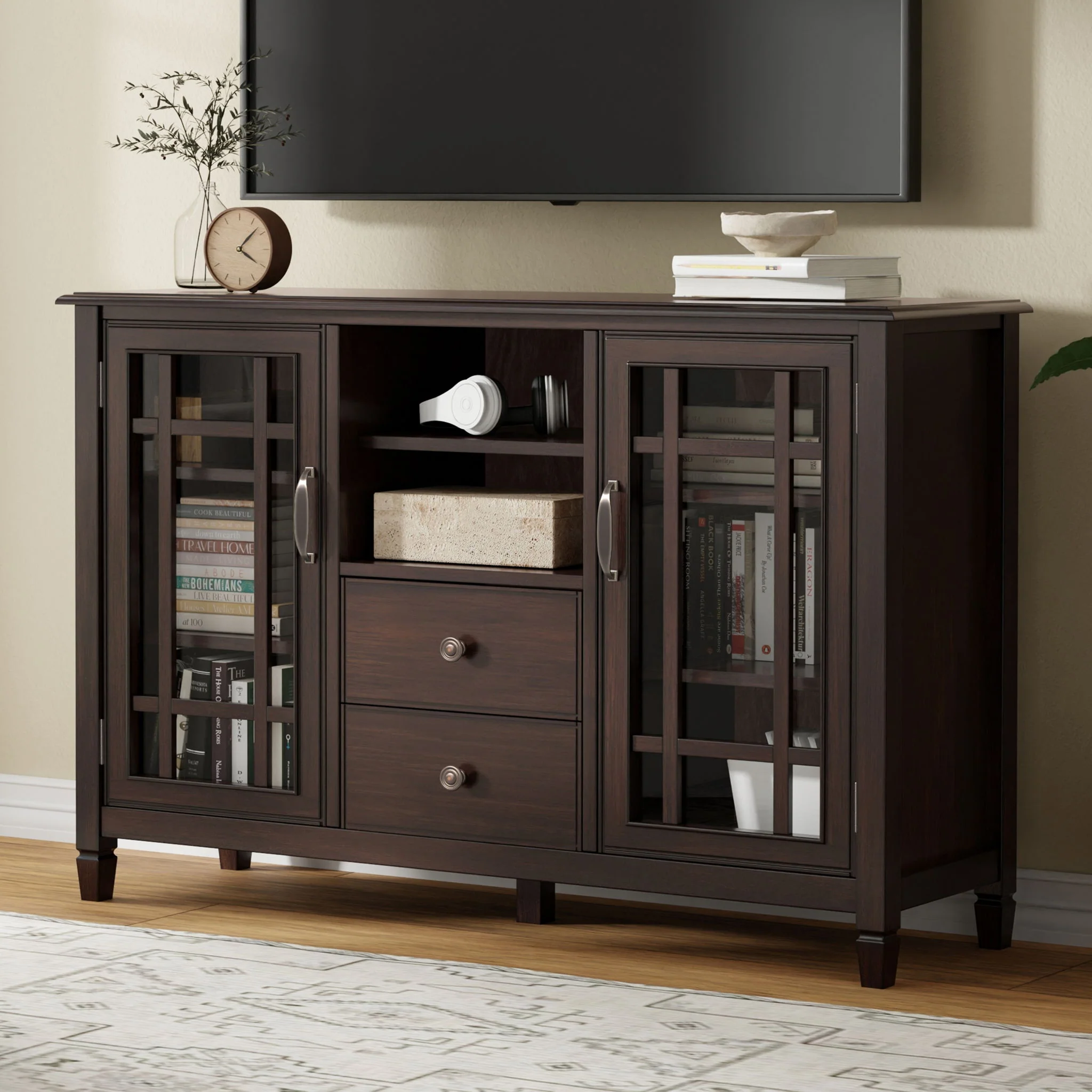 Connaught - Tall TV Stand - Brown - Image 5