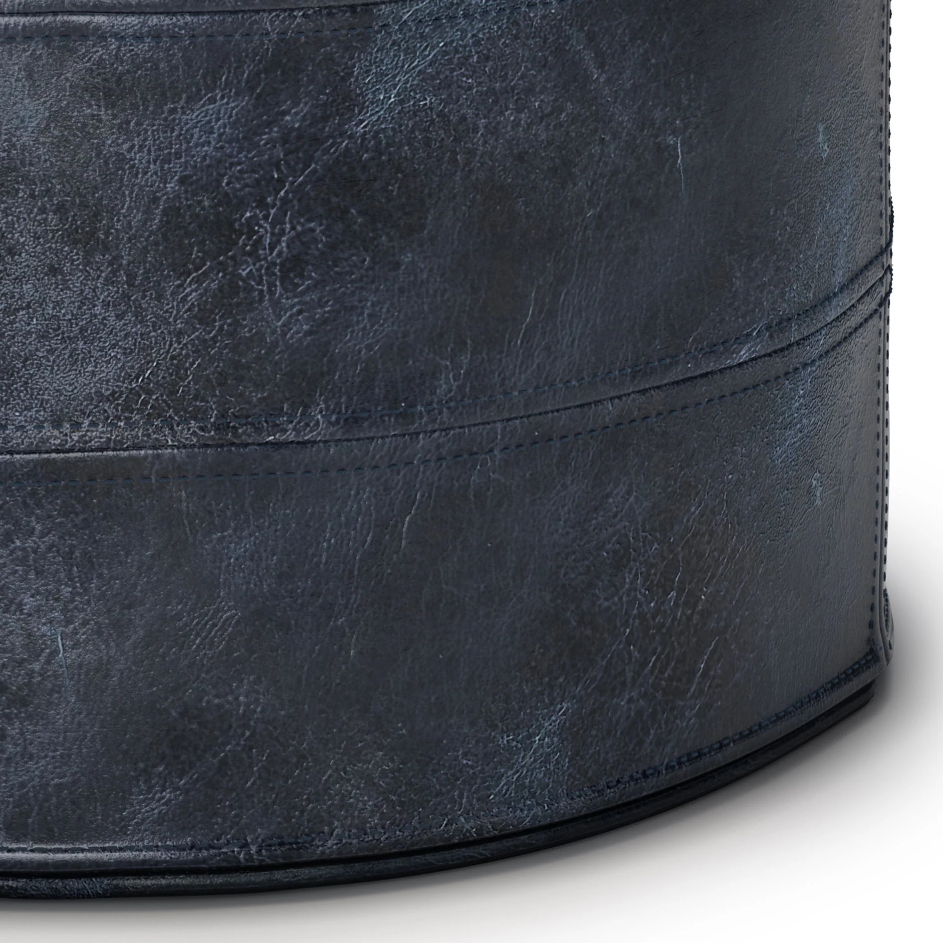 Connor - Handcrafted Round Pouf - Image 10