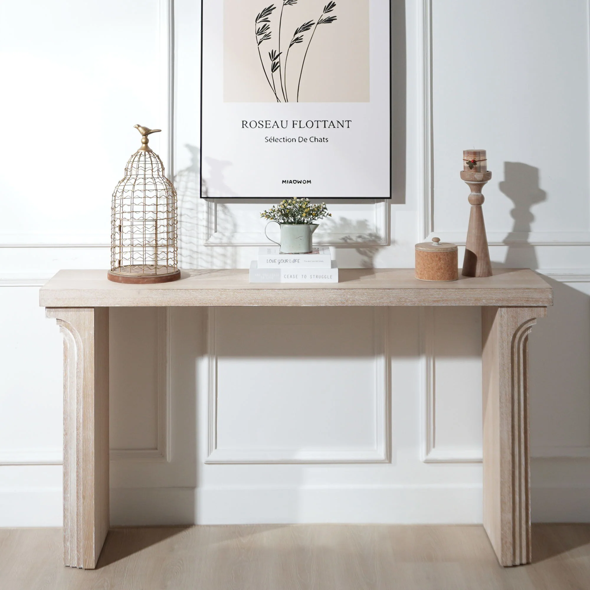 Console Table With Decorative Molding - Image 17