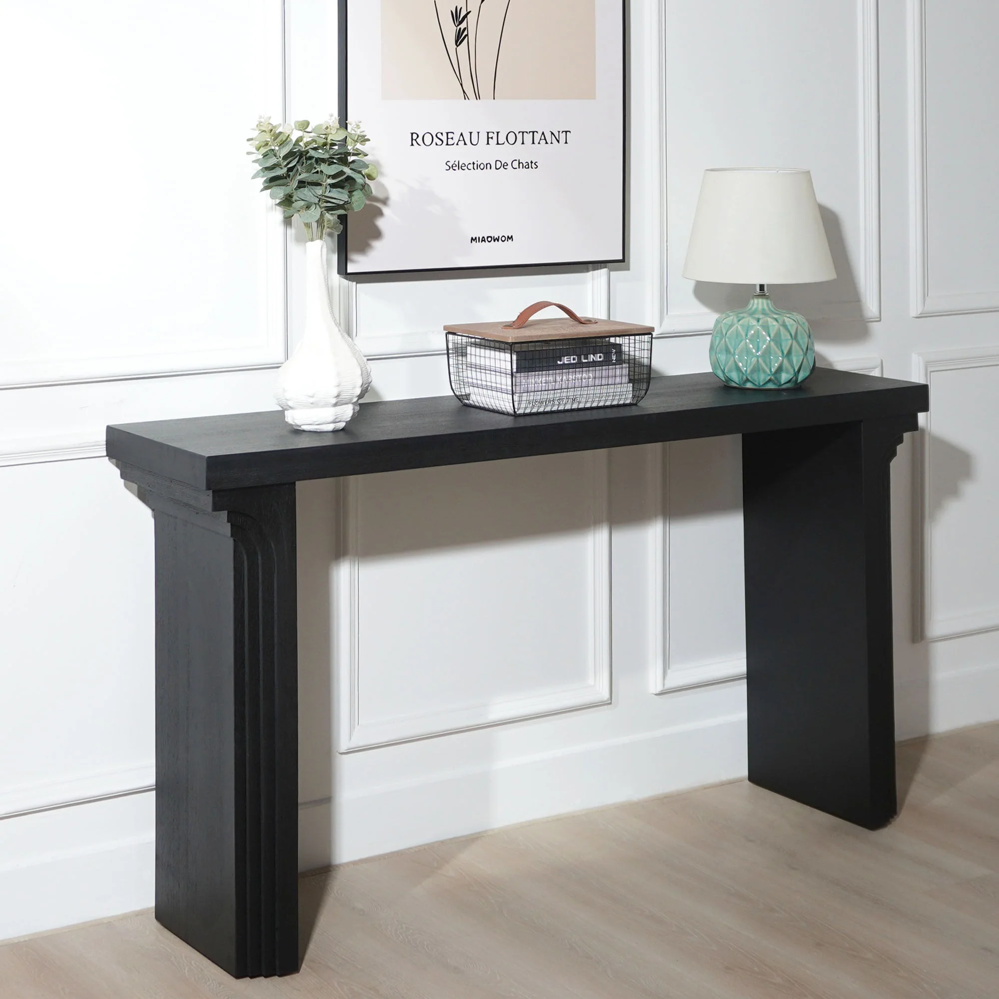 Console Table With Decorative Molding - Image 4