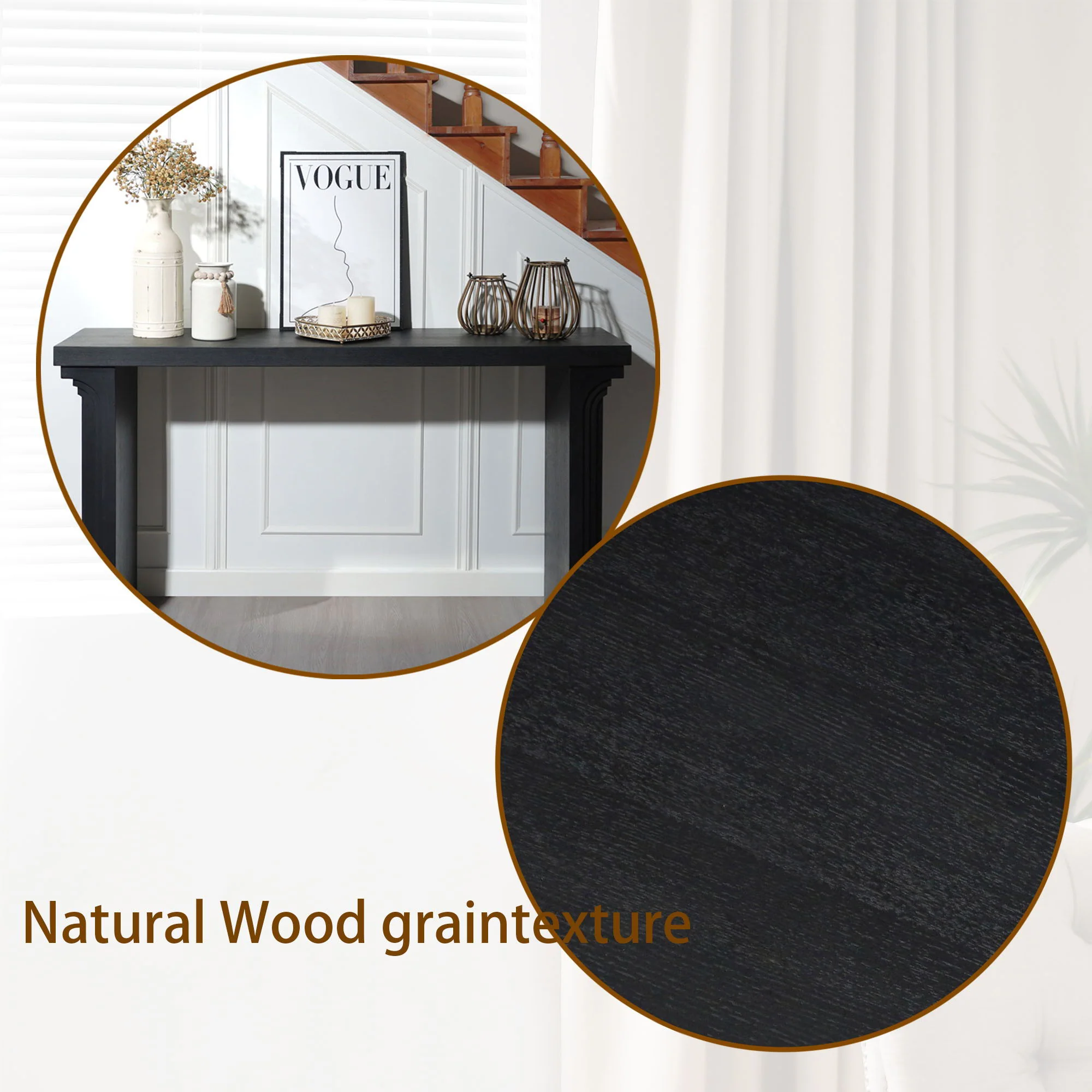 Console Table With Decorative Molding - Image 7