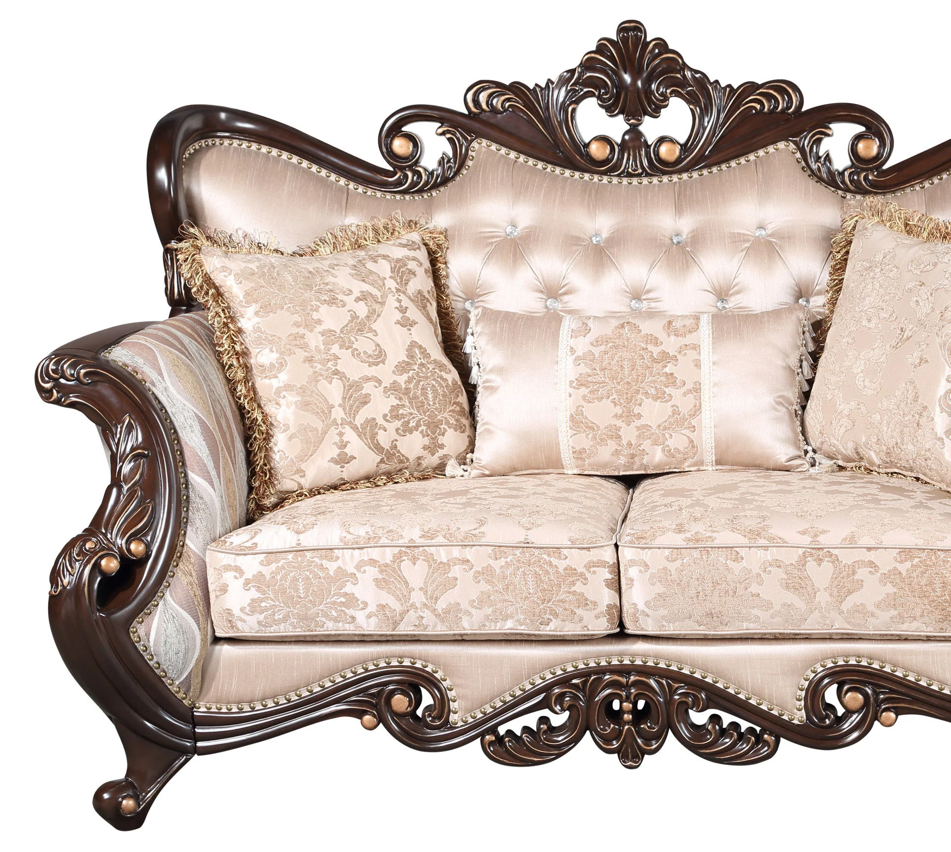 Constantine - Loveseat (KD) - Red / Cherry - Image 7