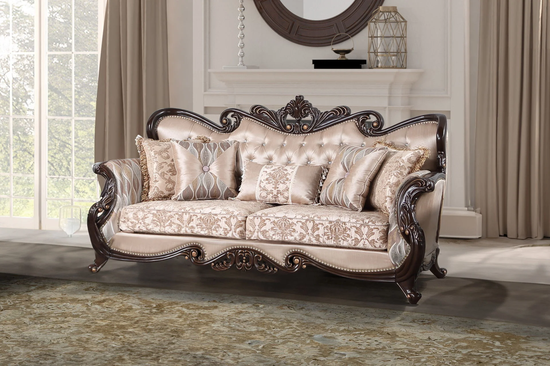 Constantine - Sofa (KD) - Red / Cherry - Image 5