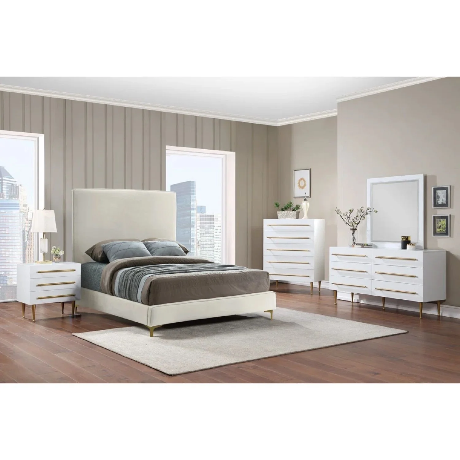 Contemporary 5 Drawer Chest For Bedroom - Image 3