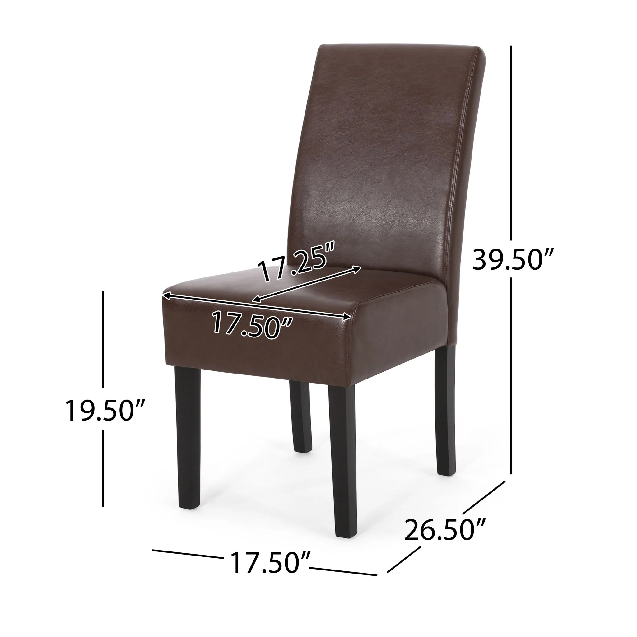 Contemporary Dining Chair With Rubberwood Legs (Set of 2) - Image 19
