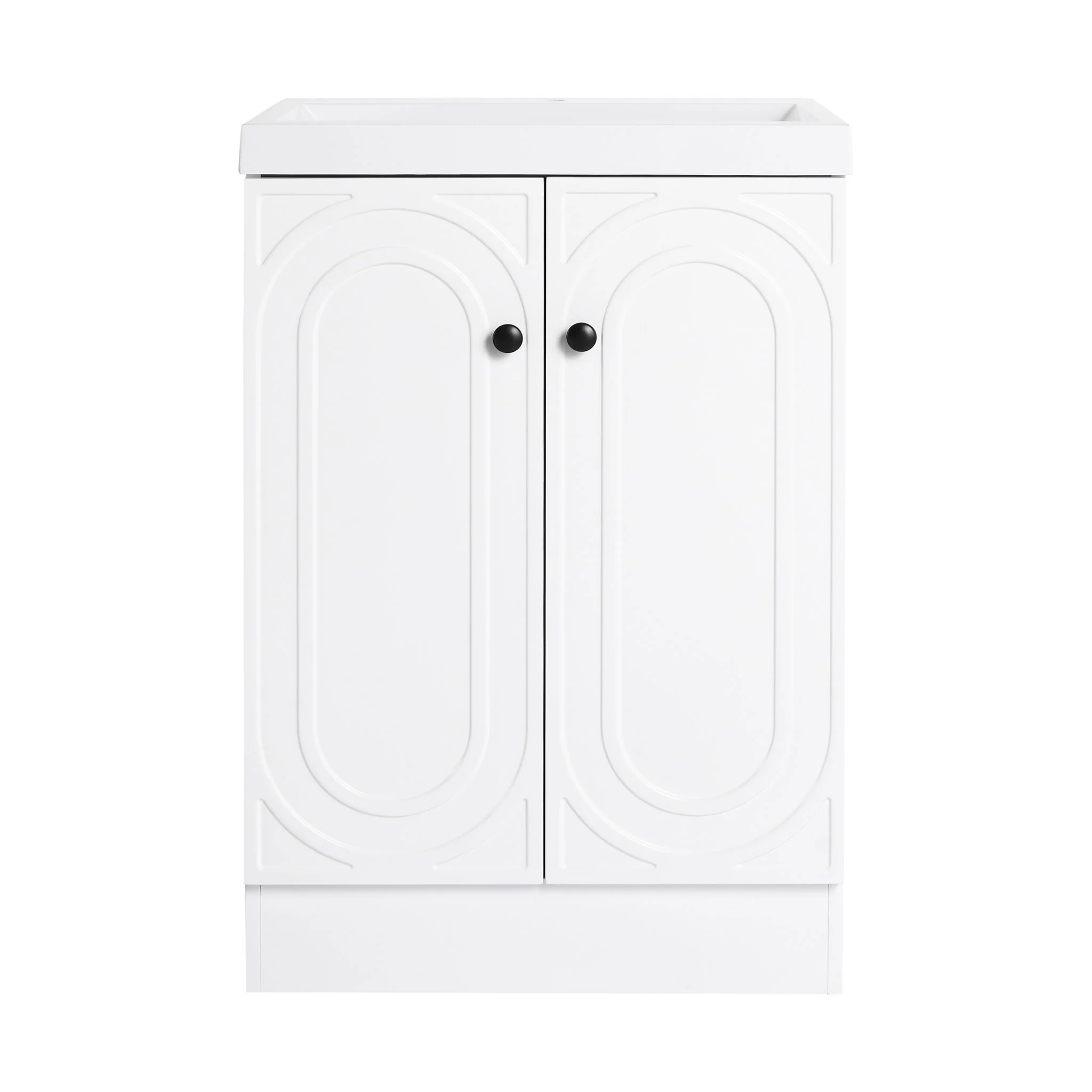 Contemporary Freestanding Bathroom Vanity With Resin Sink & Soft-Close Cabinet Doors - Image 78