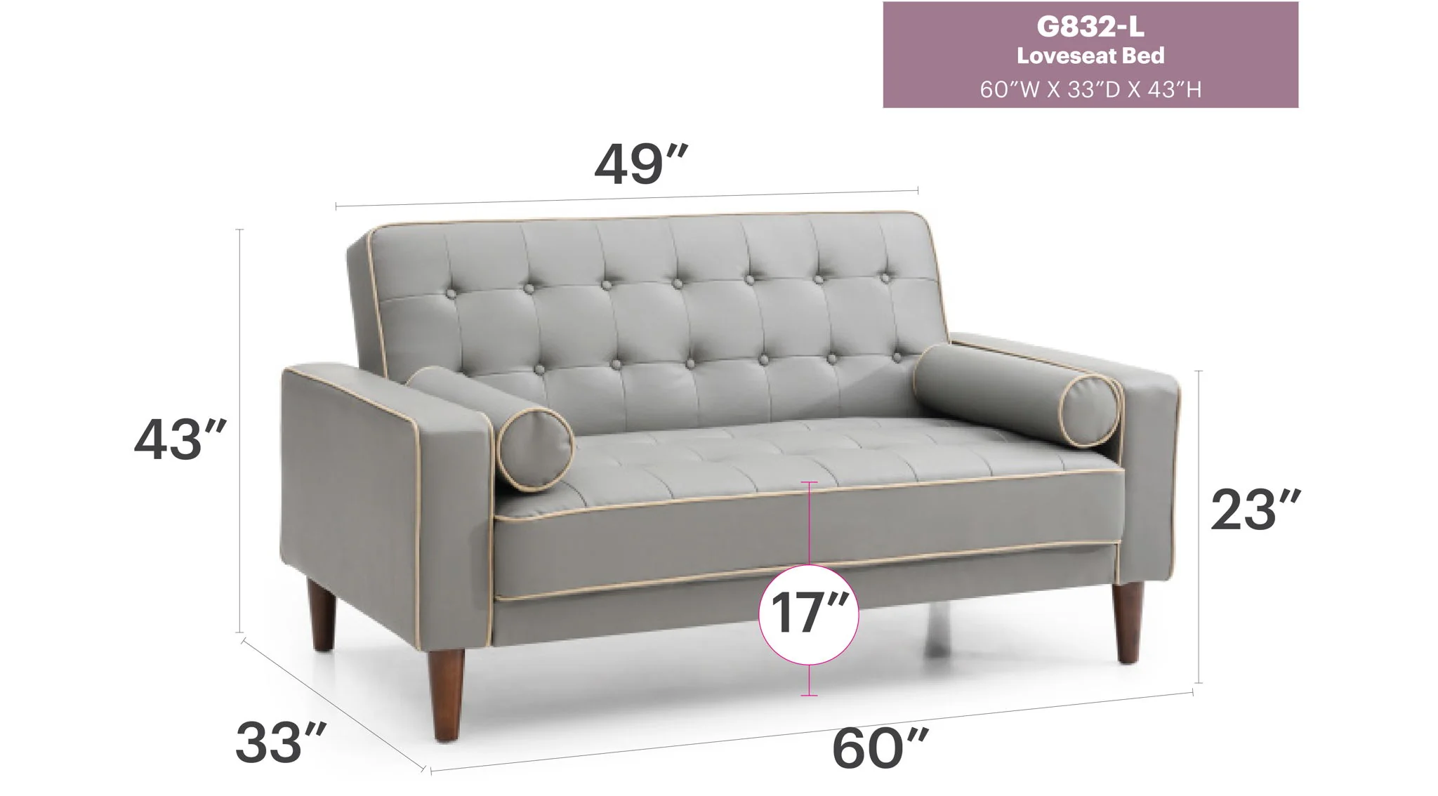 Contemporary Loveseat For Two - Image 6