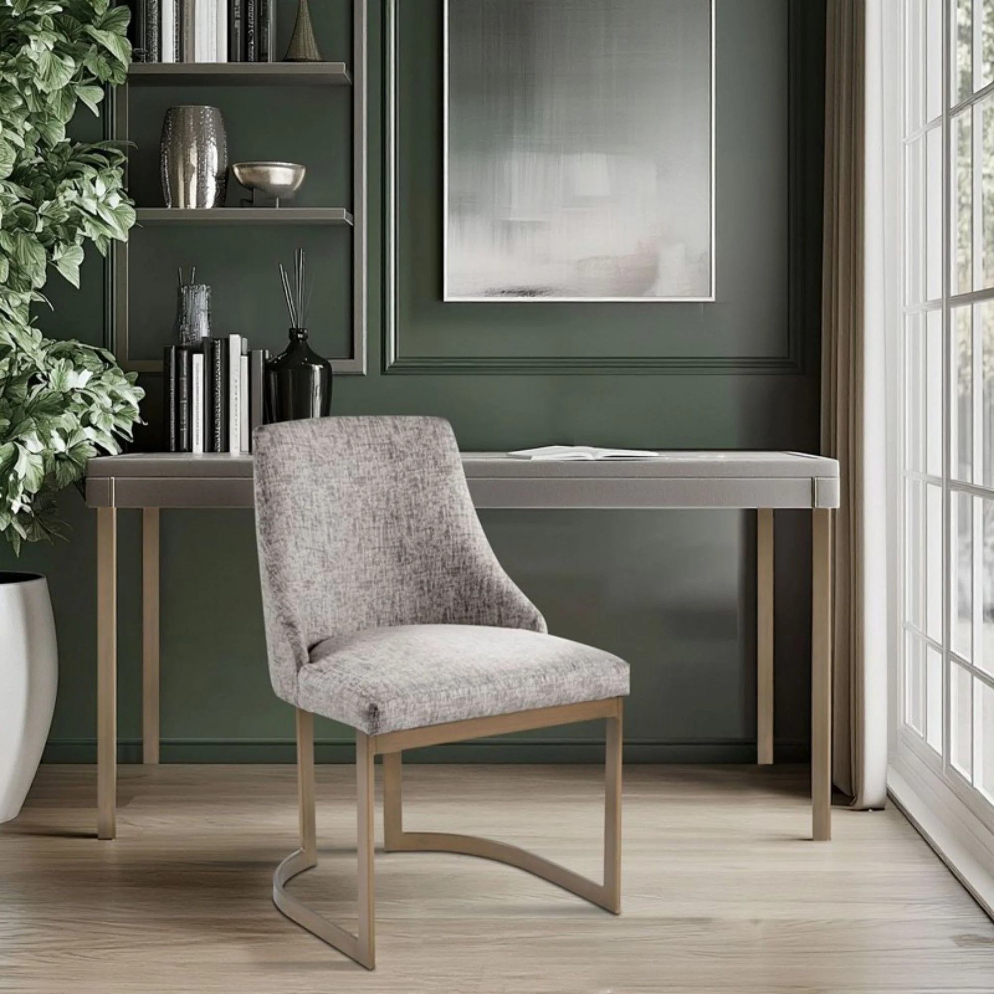 Contemporary Modern Accent Dining Chairs (Set of 2) - Image 17