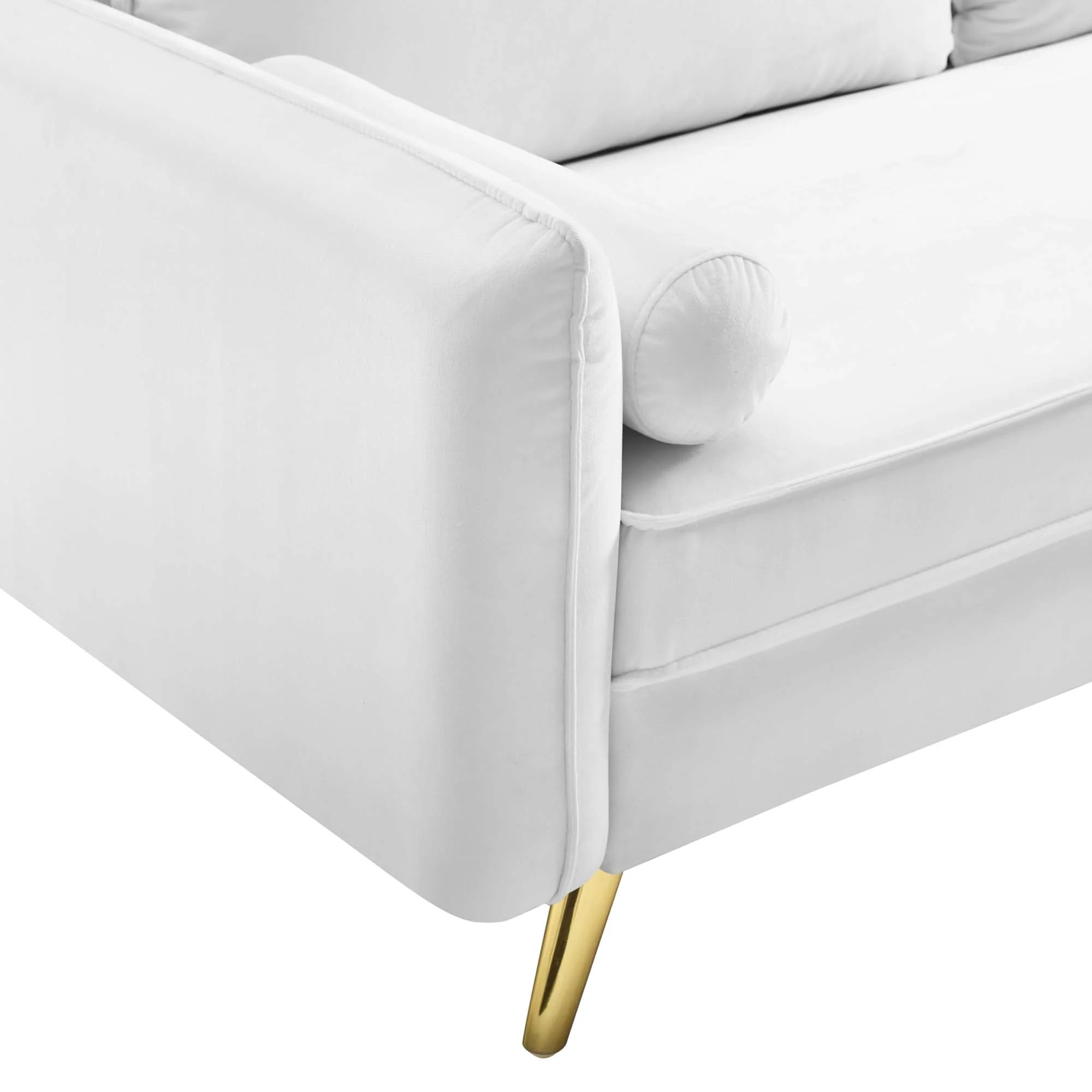 Contemporary Modern Performance Velvet Sofa - Image 5