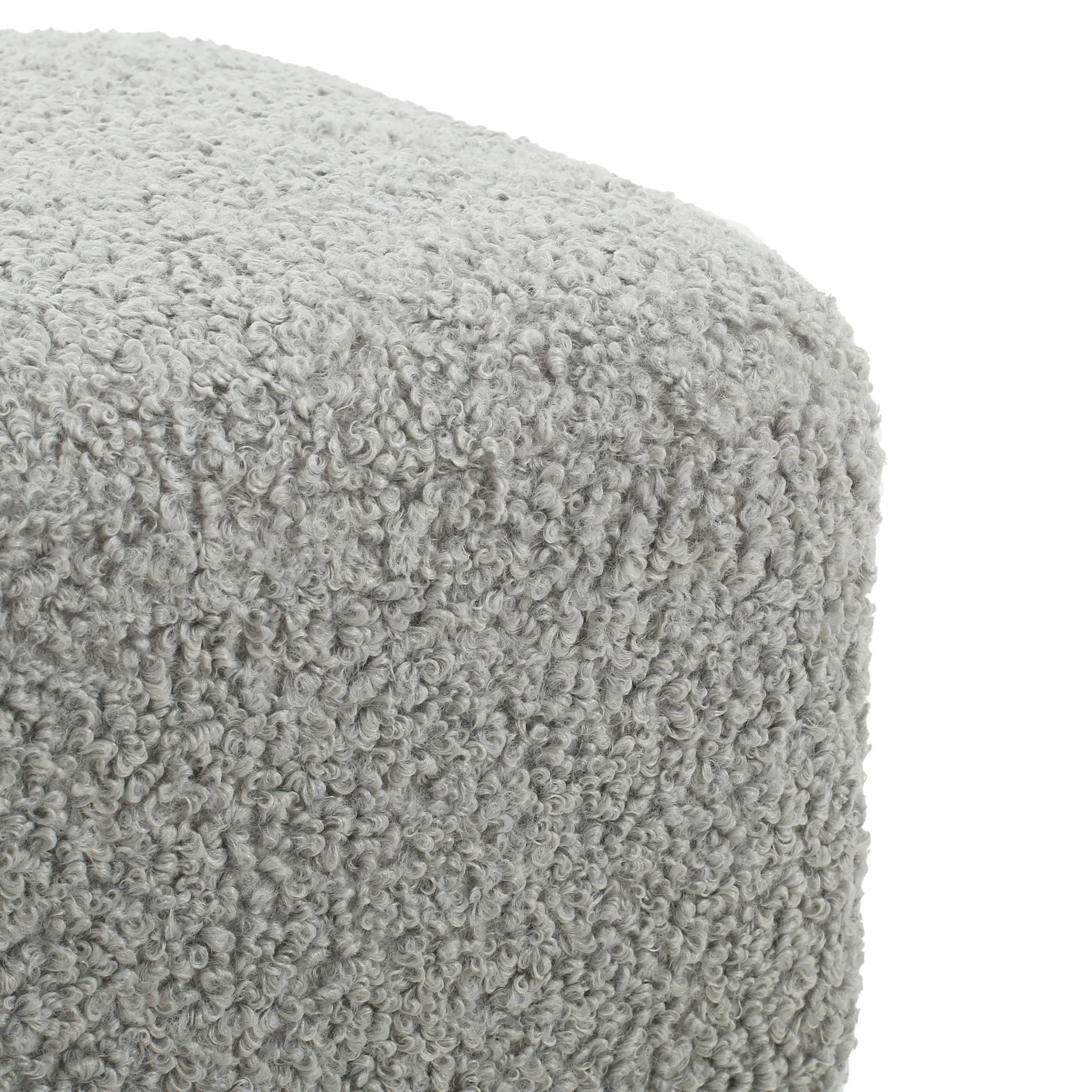 Contemporary Ottoman With Foam Cushion And Durable Upholstery - Image 4