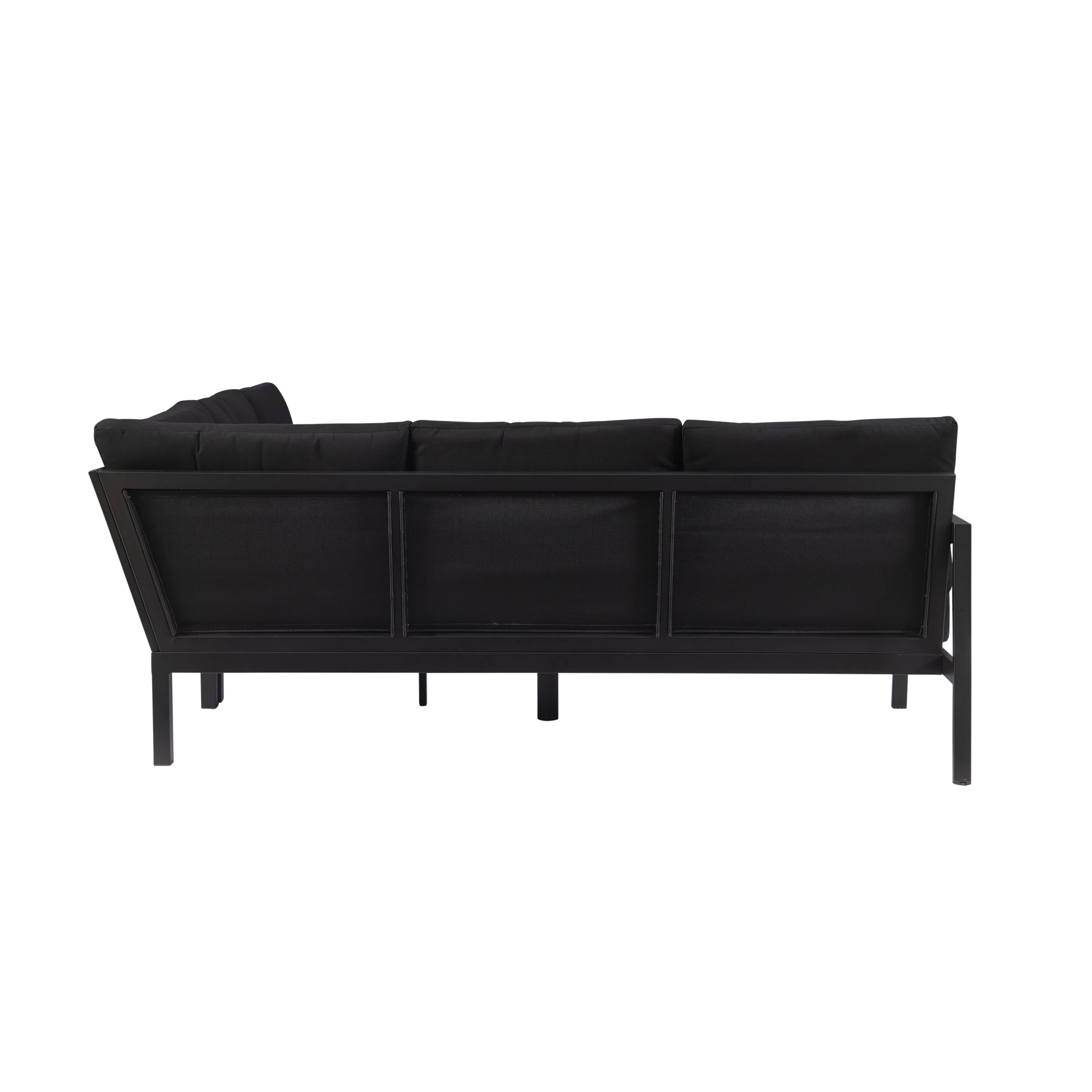 Contemporary Outdoor Sectional Sofa with Fade, Stain, and Mold Resistant Fabric - Image 5