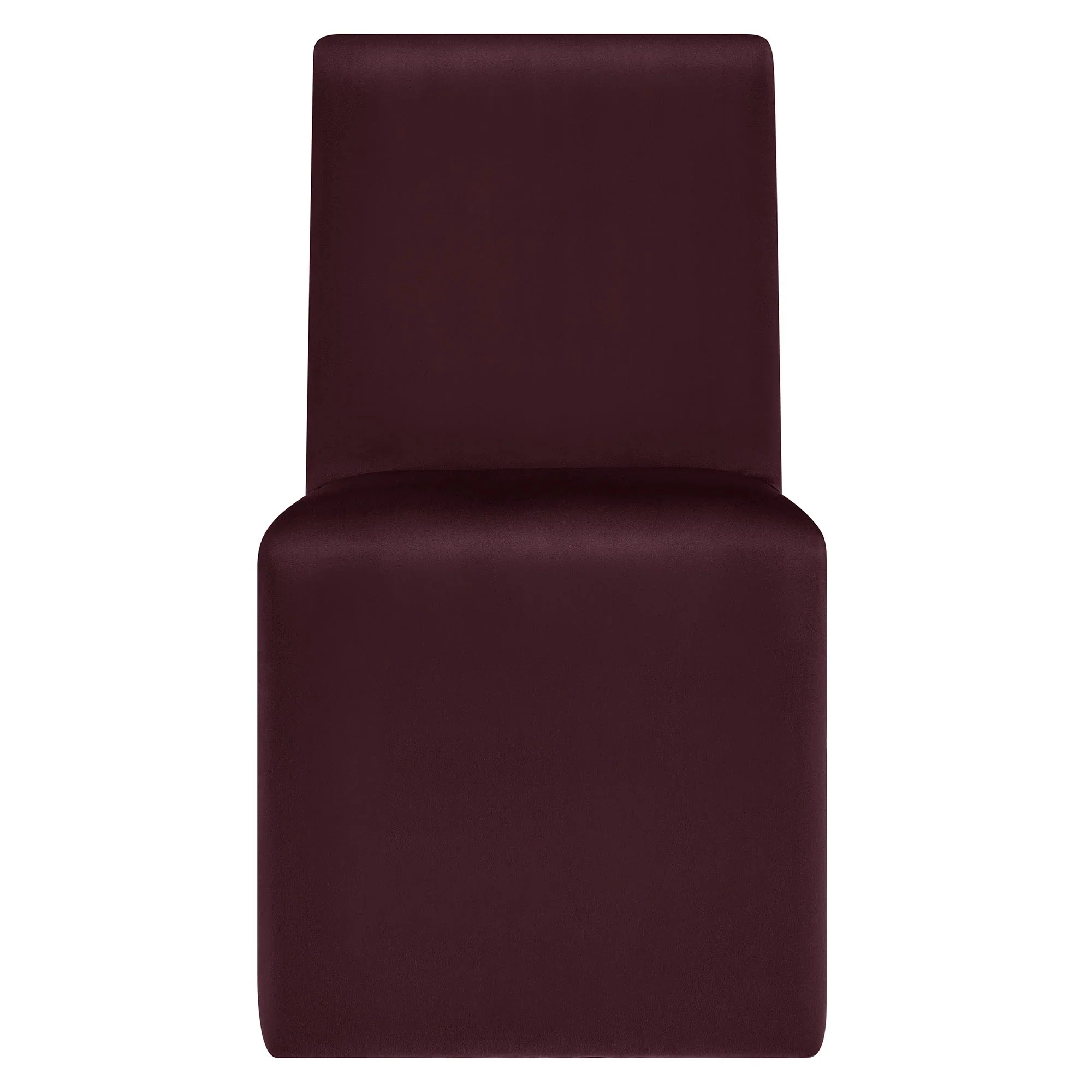 Contemporary Performance Velvet Armless Dining Side Chair - Image 21