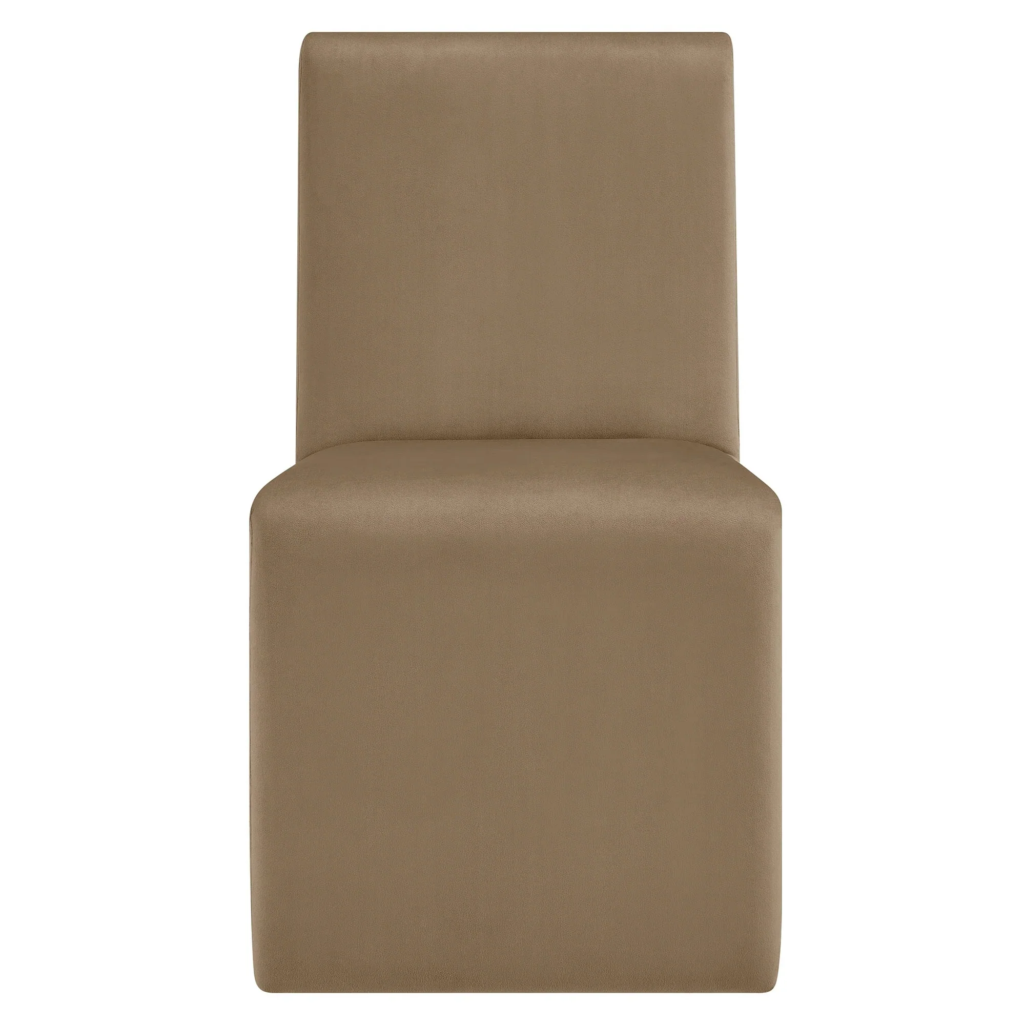 Contemporary Performance Velvet Armless Dining Side Chair - Image 26